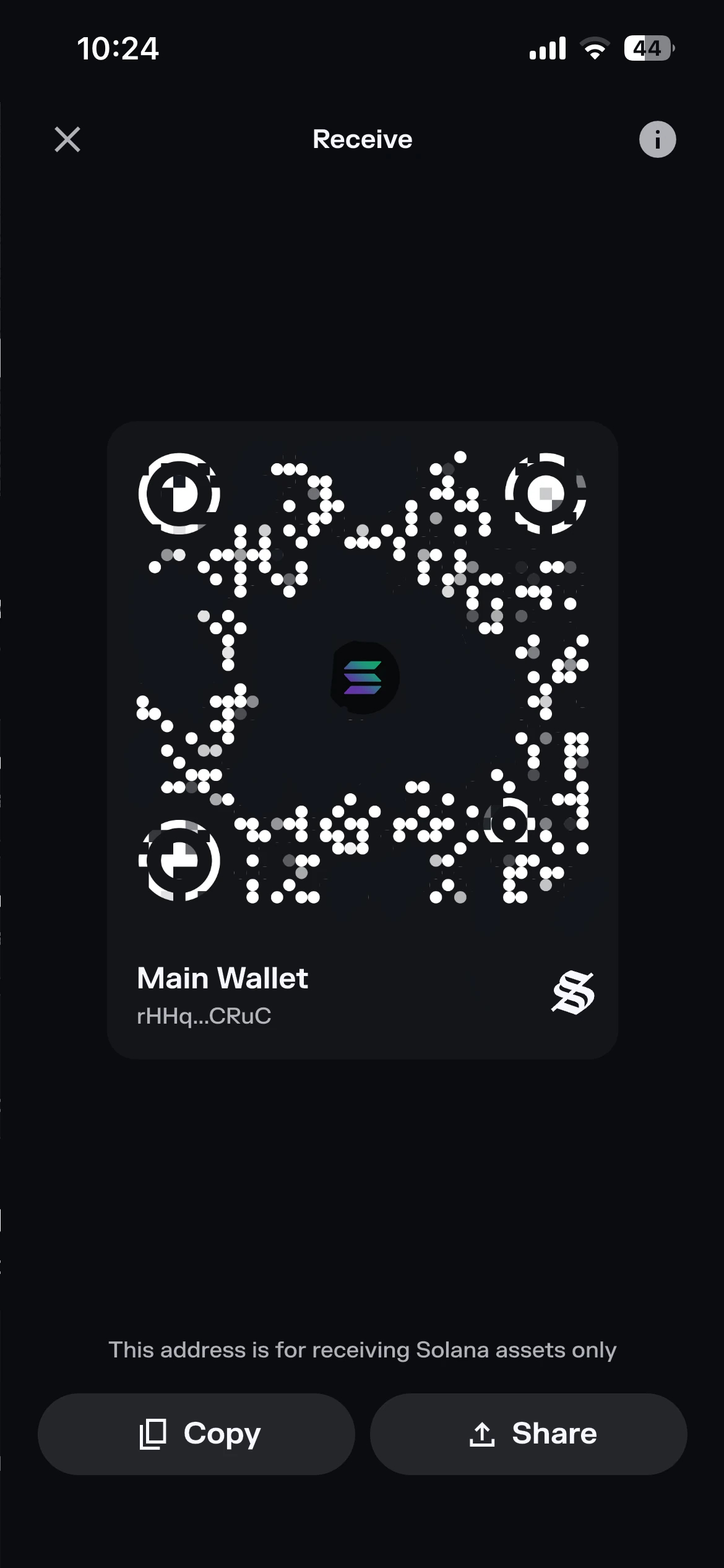 Receive Crypto QR