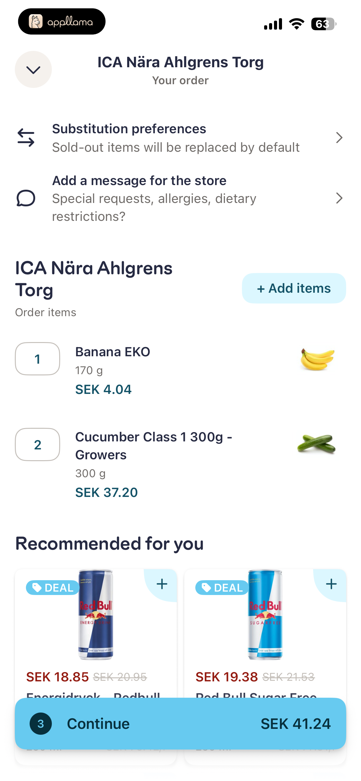 Cart Review