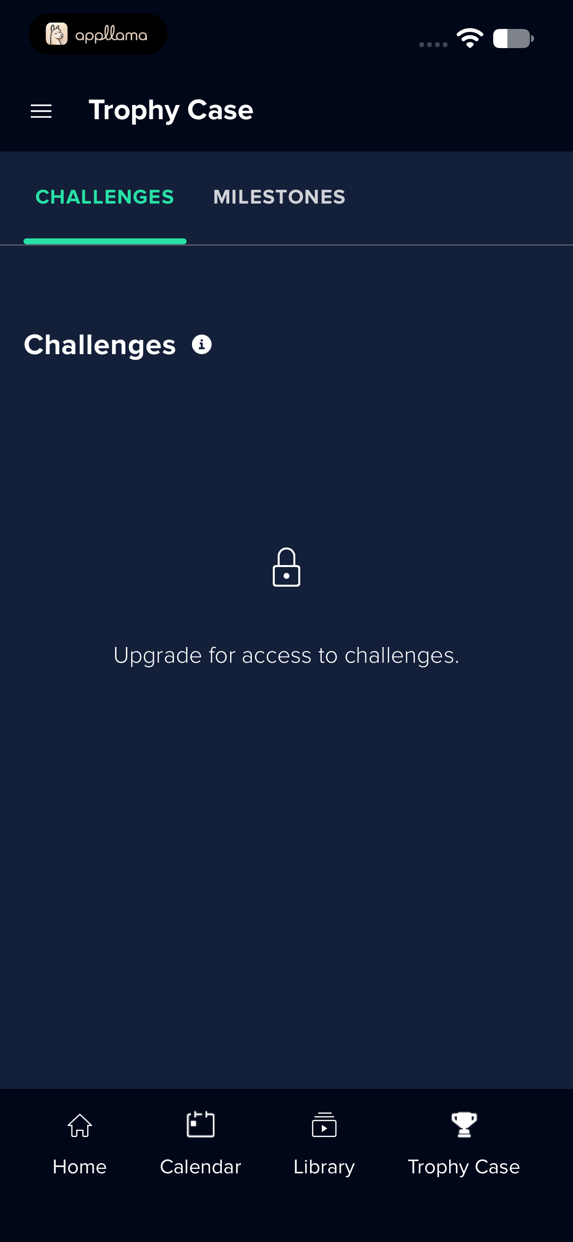 Trophy Case - Challenges