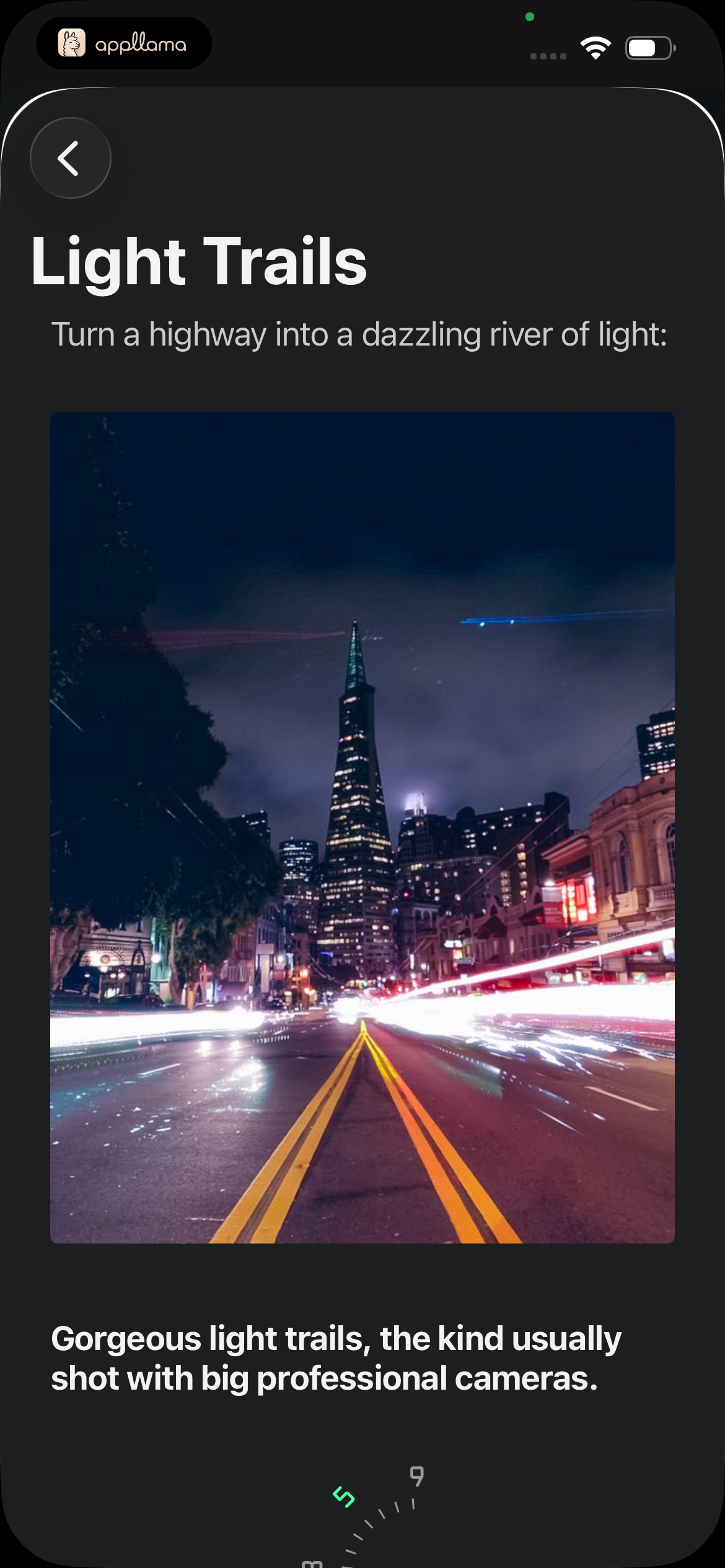 Light Trails Tip