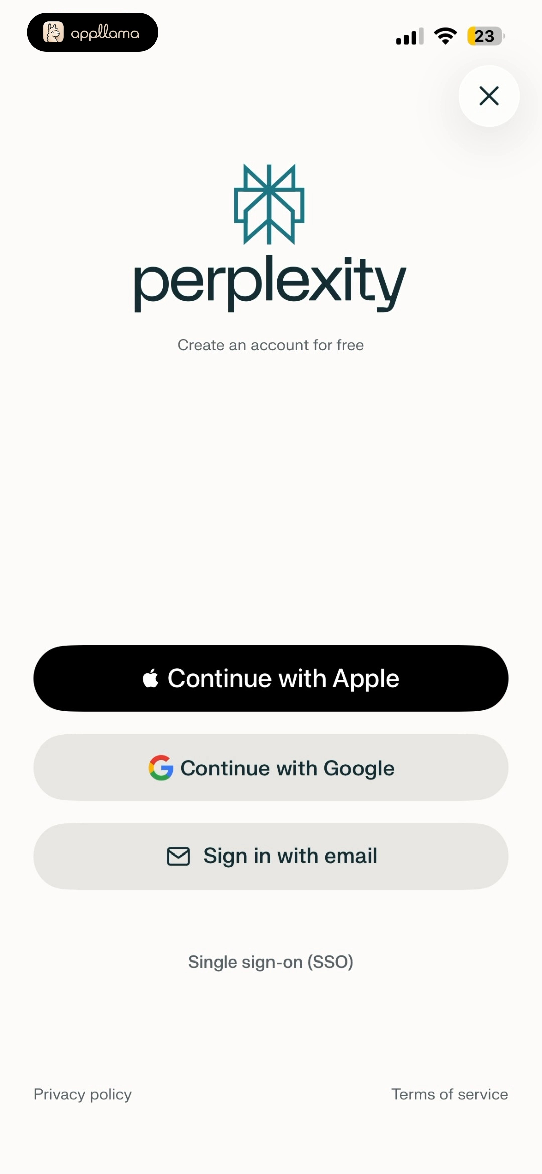 Create Account