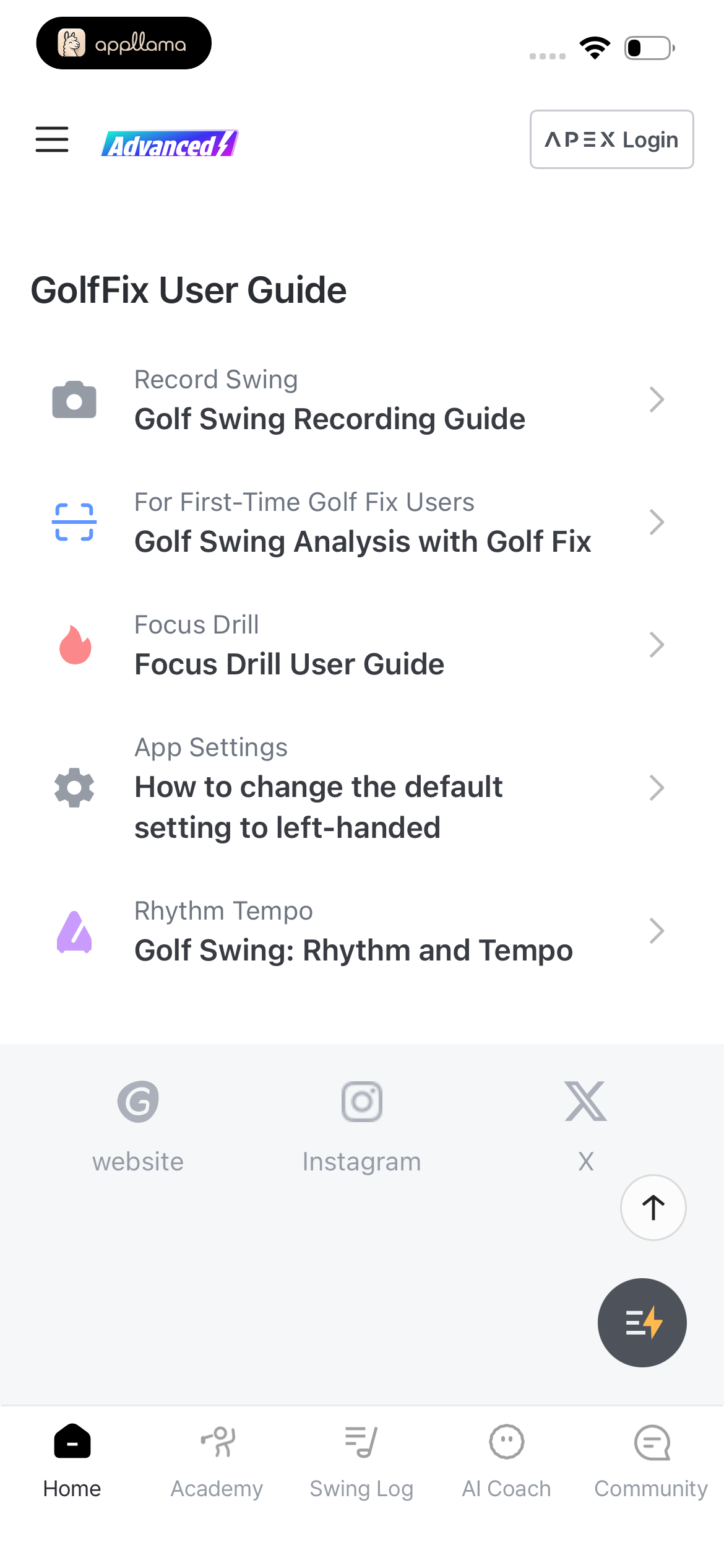 GolfFix User Guide