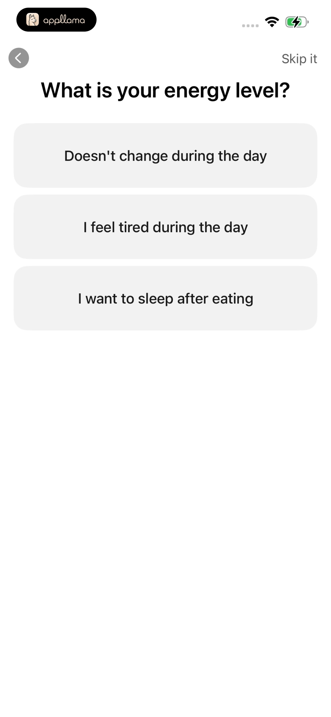 Energy Level