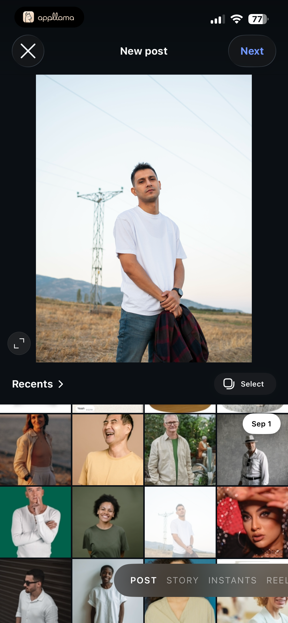New Post Media Picker