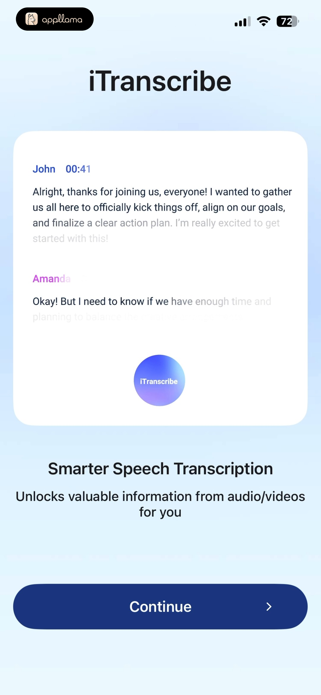 Onboarding Transcript Demo