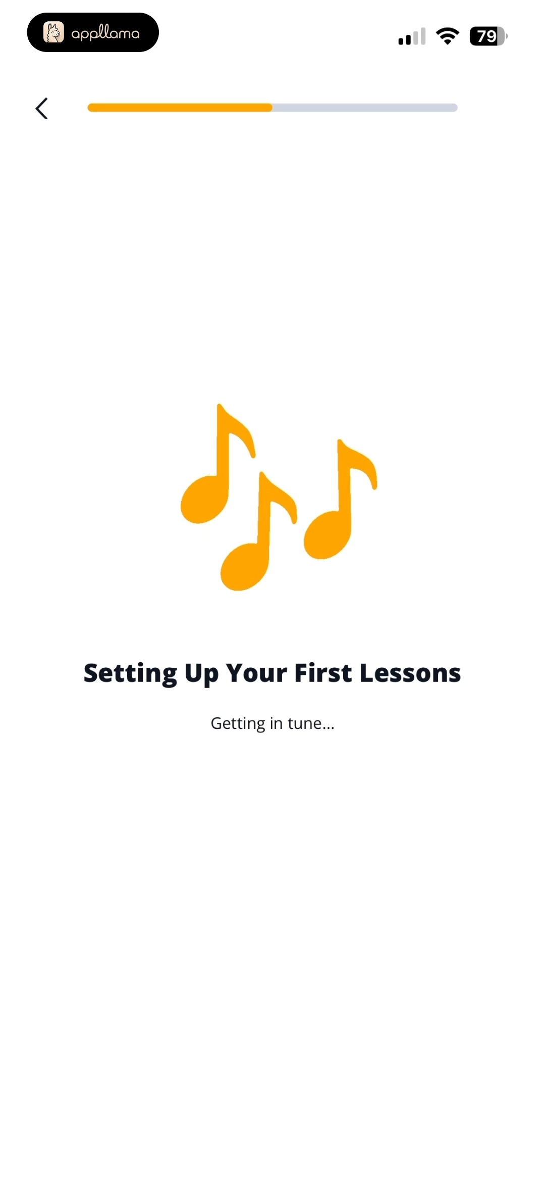Lesson Setup Loading