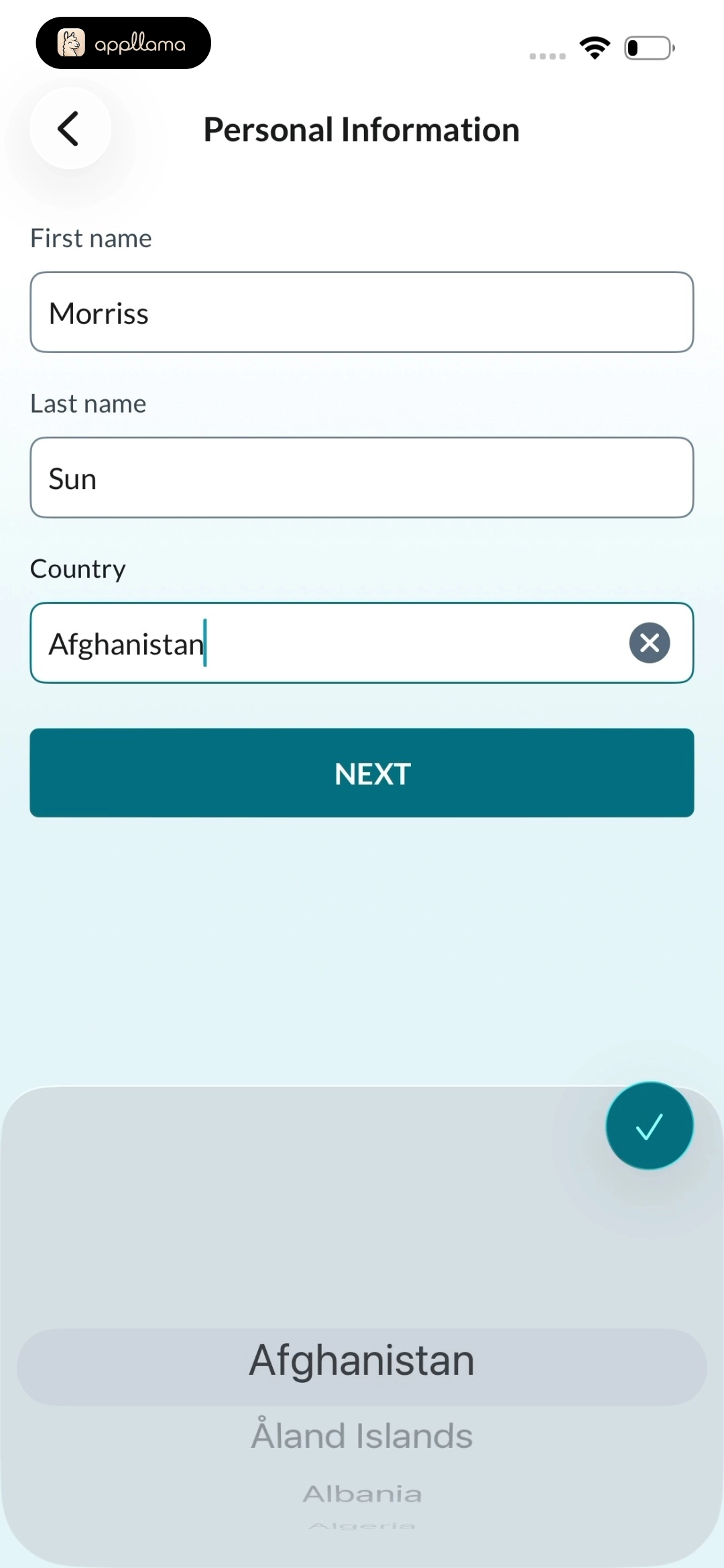 Personal Information