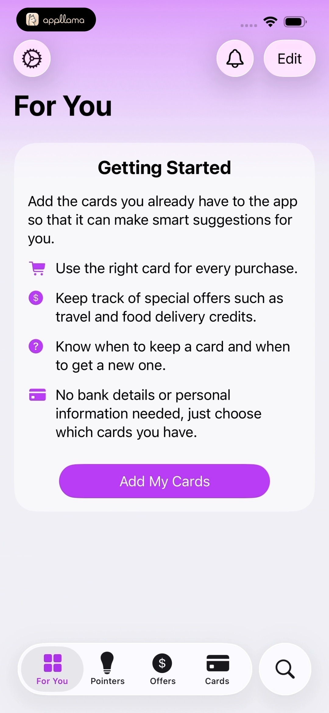 For You Empty State