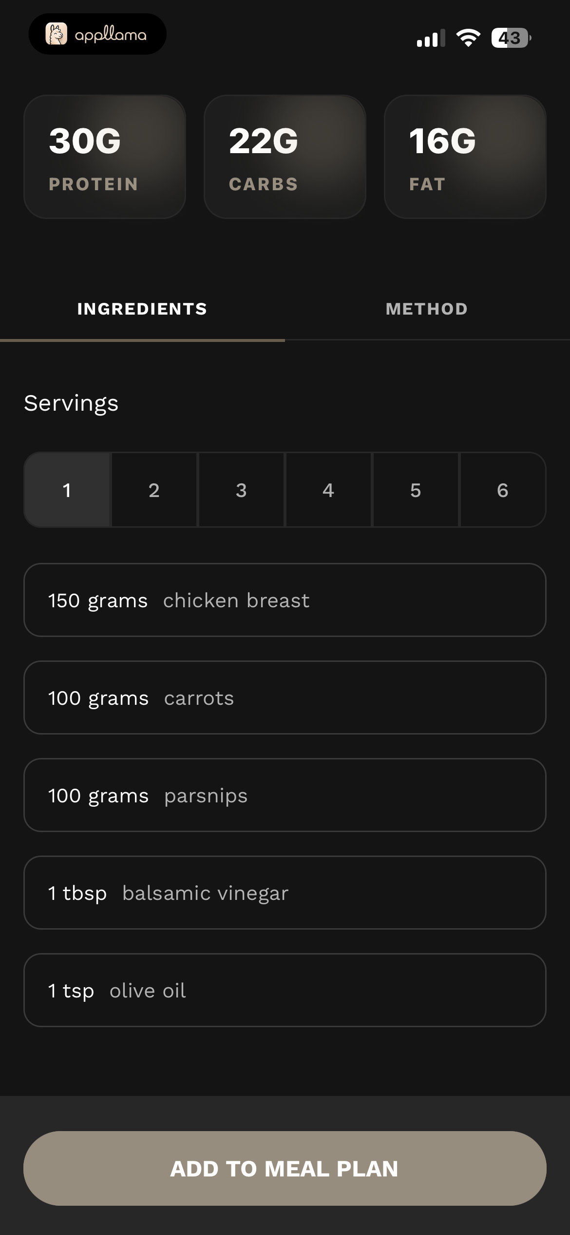 Recipe Ingredients