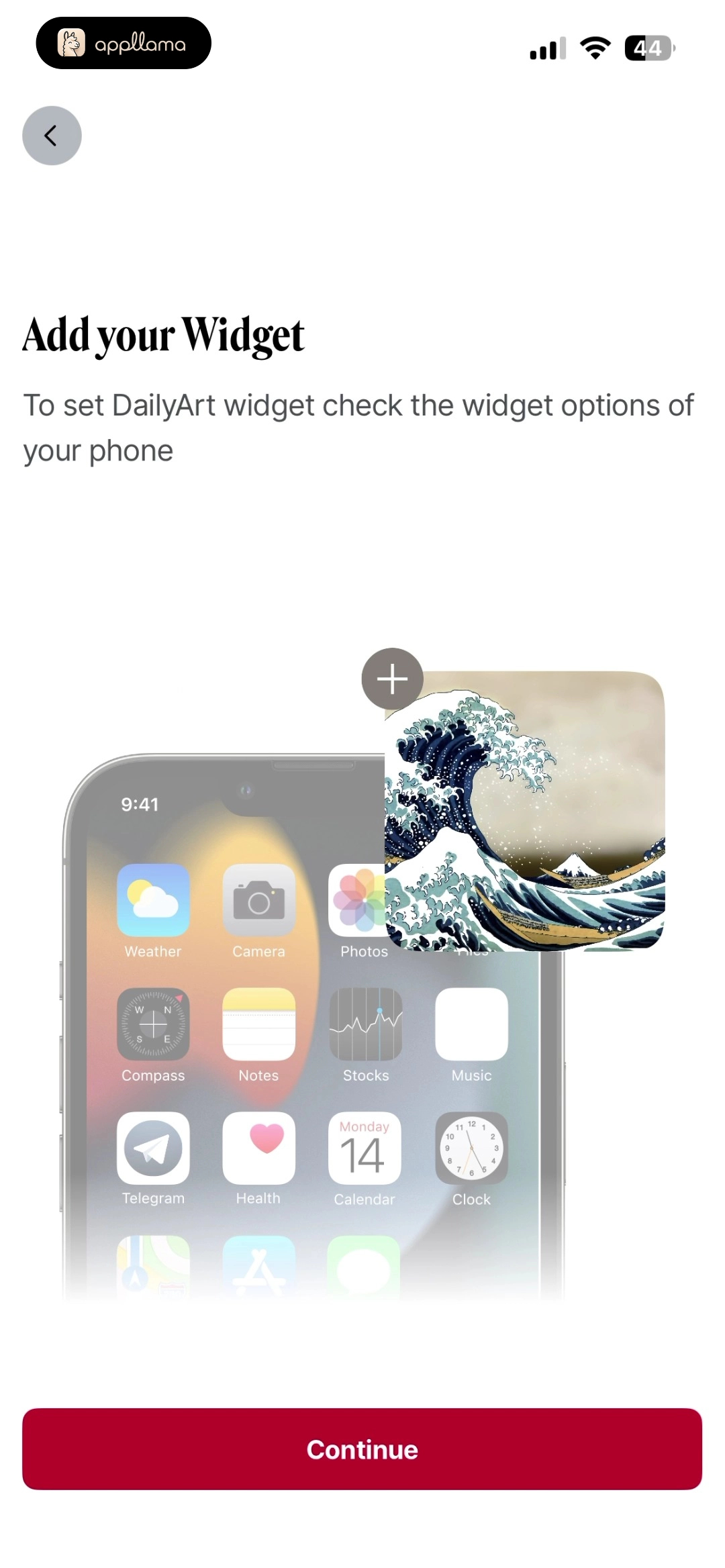 Widget Setup