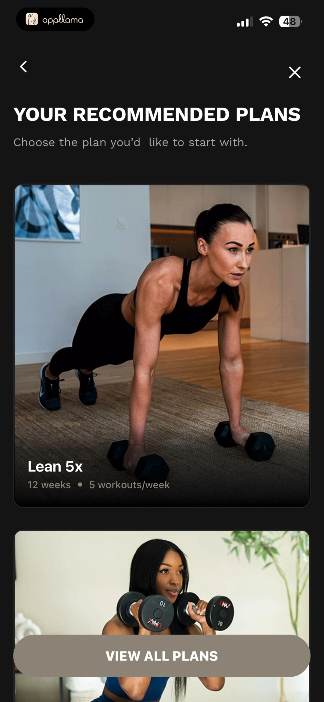 Recommended Plans