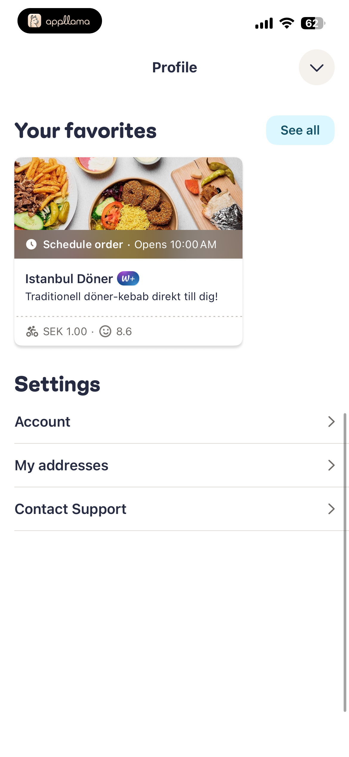 Profile Settings