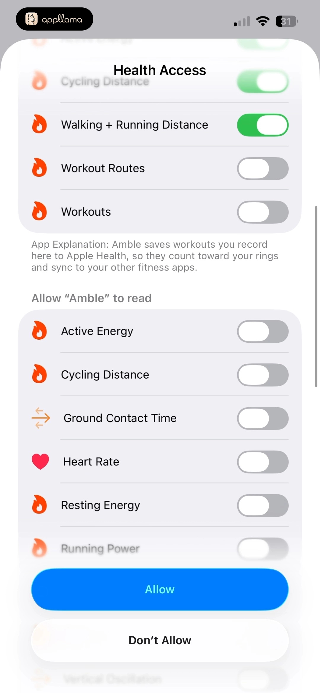 Health Data Permissions
