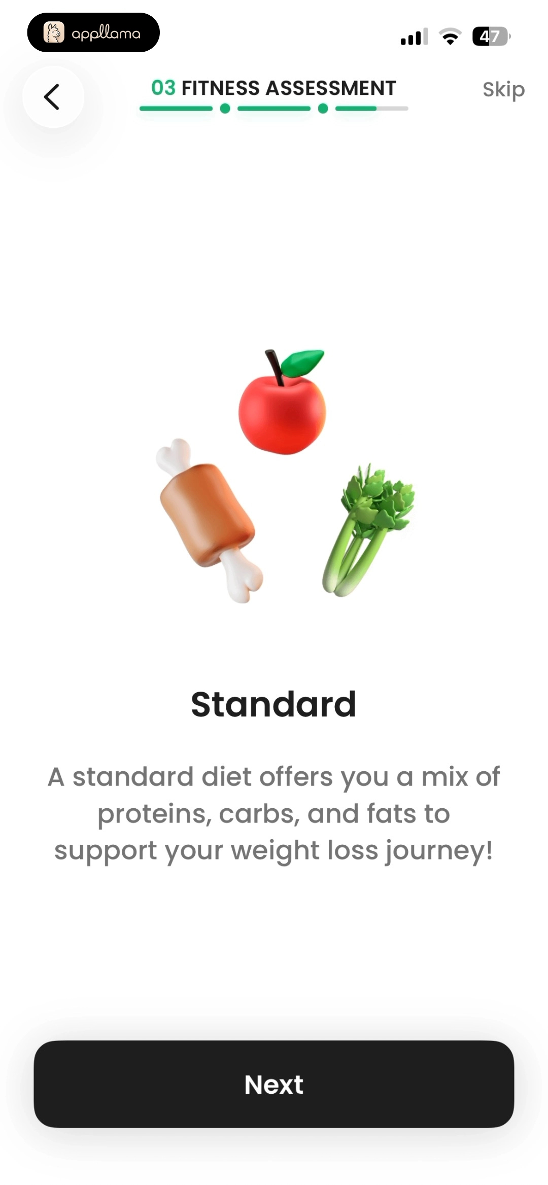 Diet Type Feedback