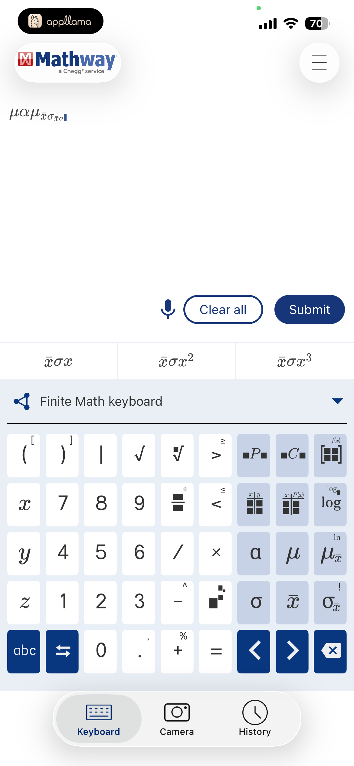 Calculator Input