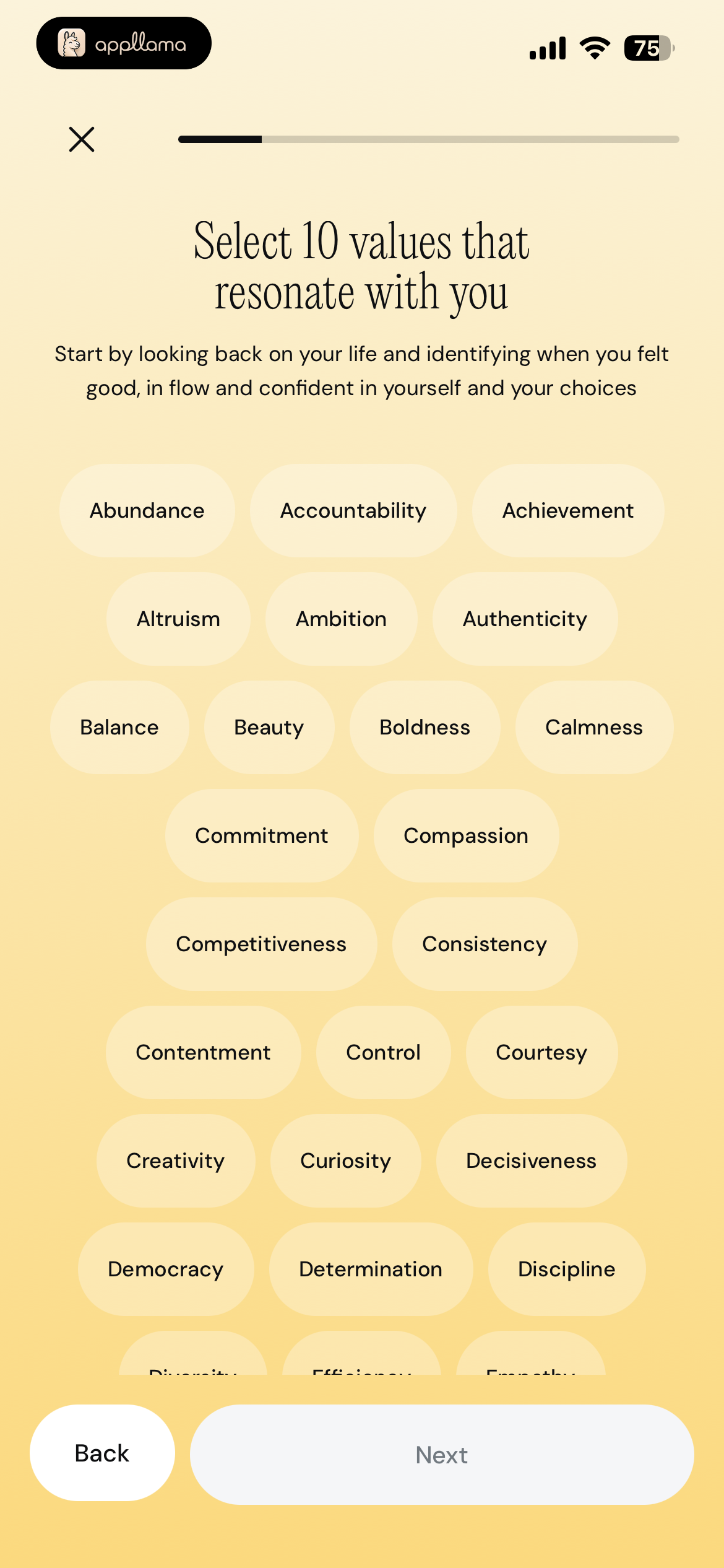 Preference Selection