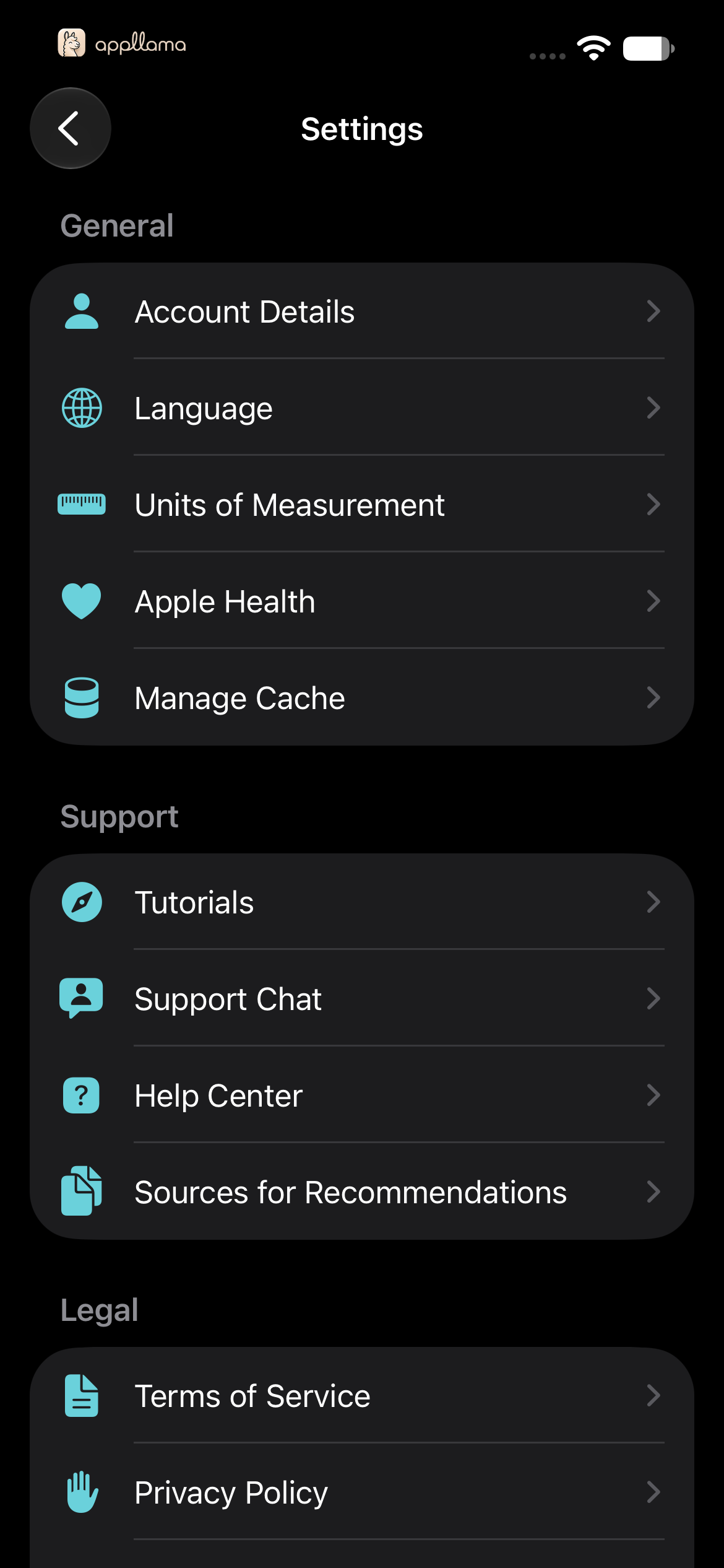 Settings Overview