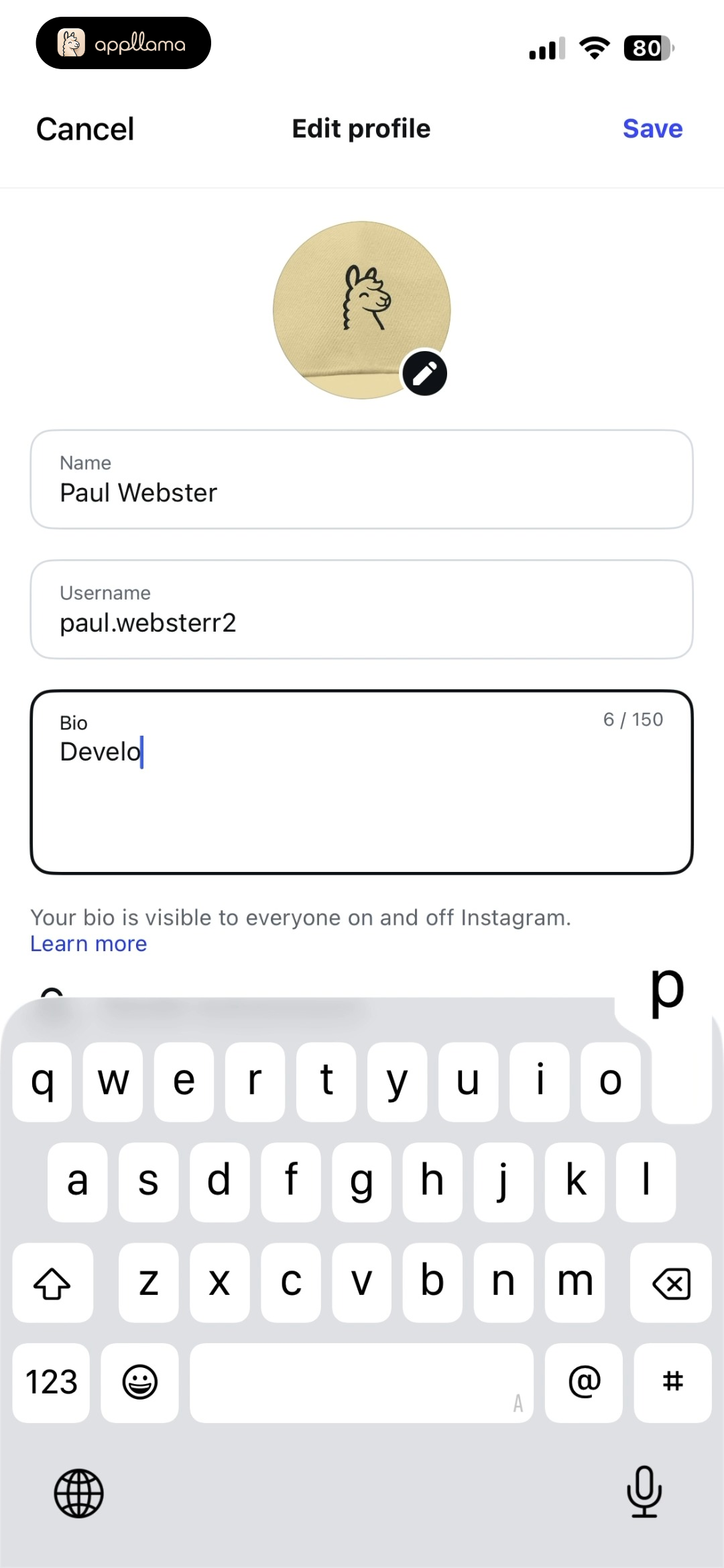 Edit Profile