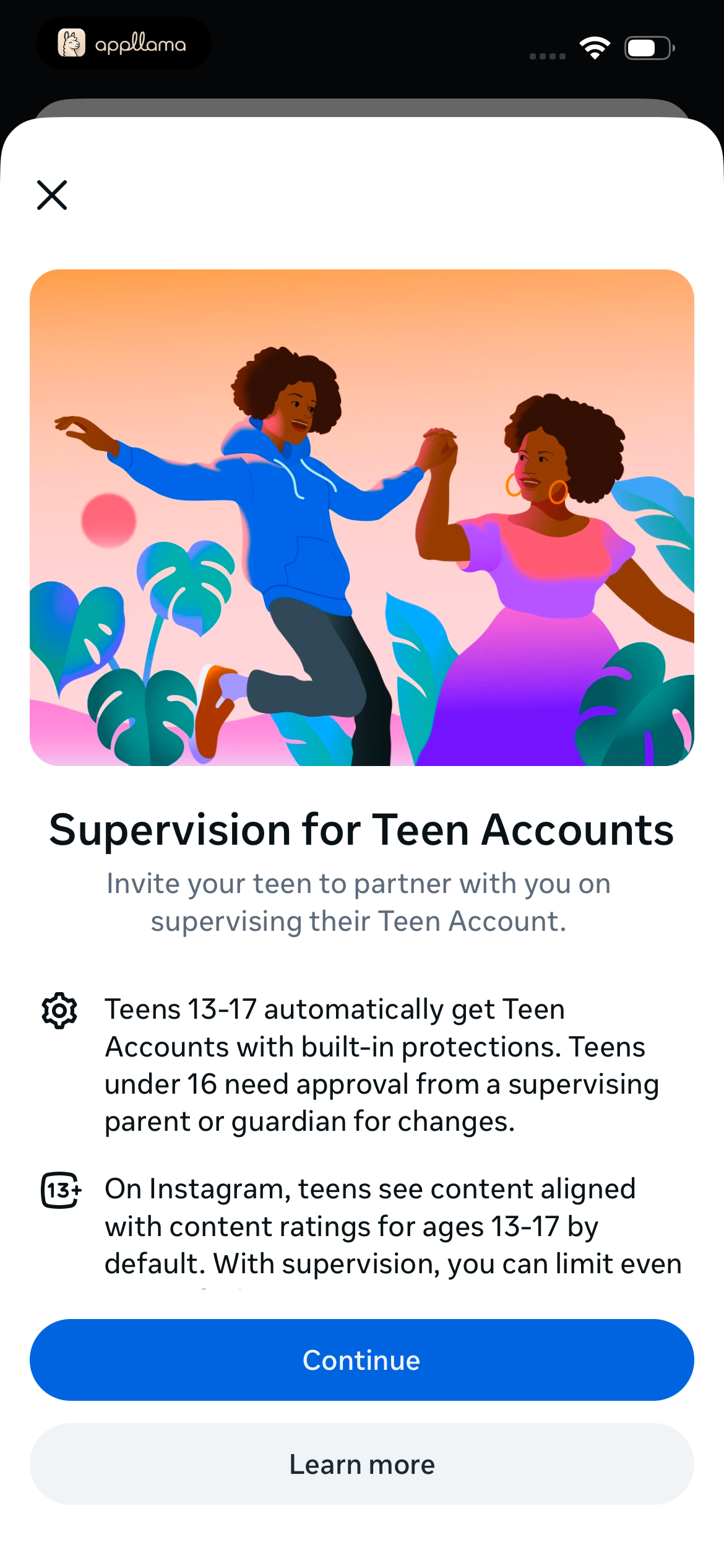 Teen Account Supervision