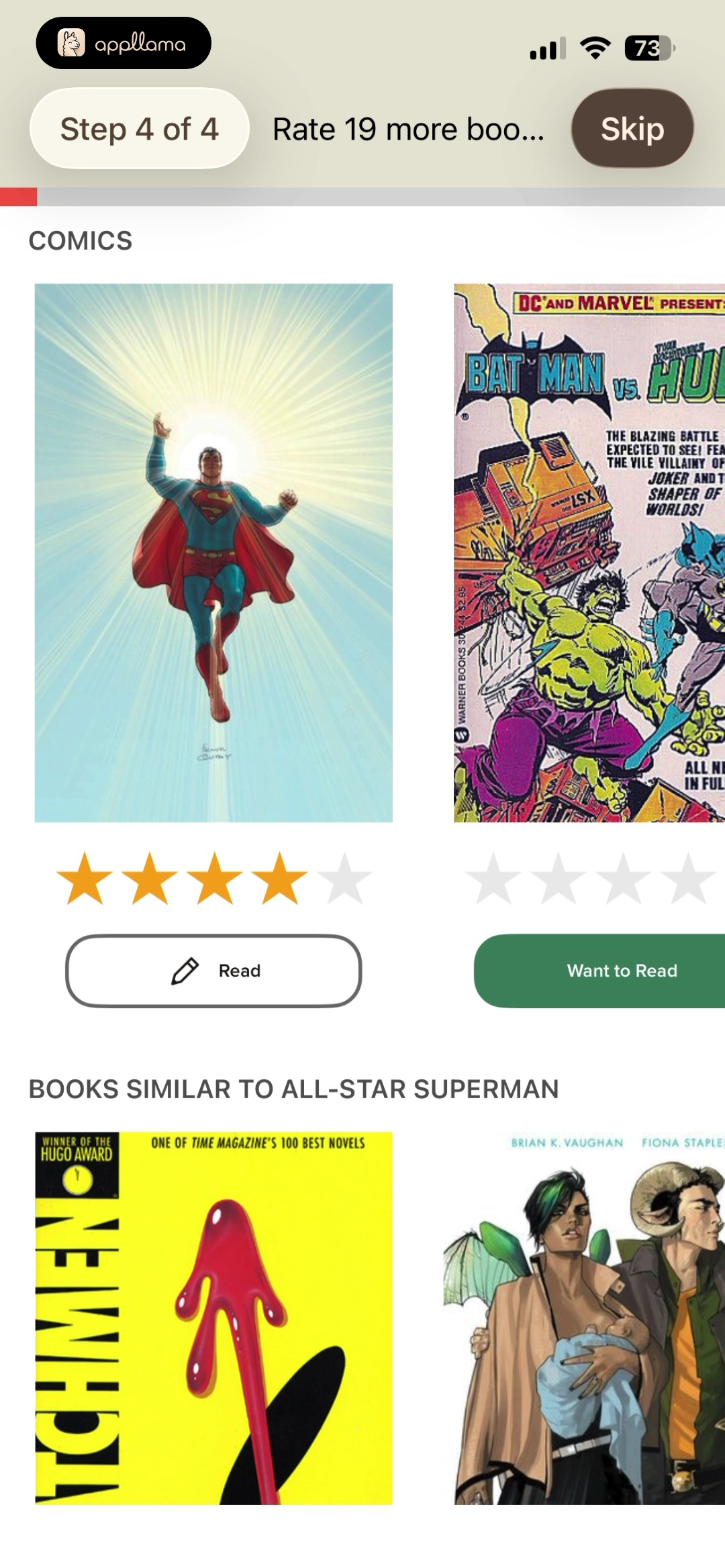 Rate Books