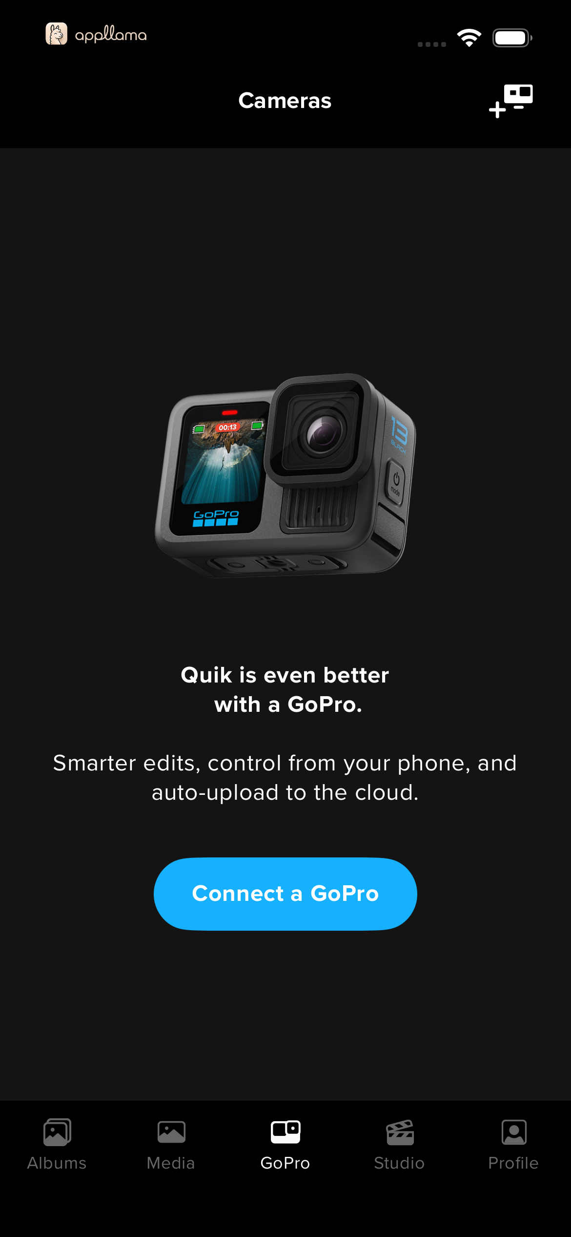 Connect GoPro Camera