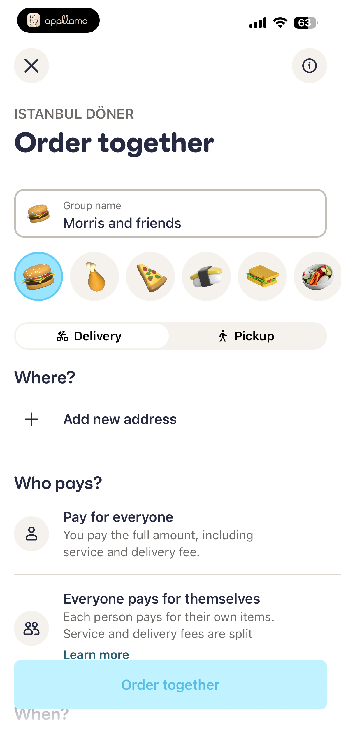 Order Together Setup