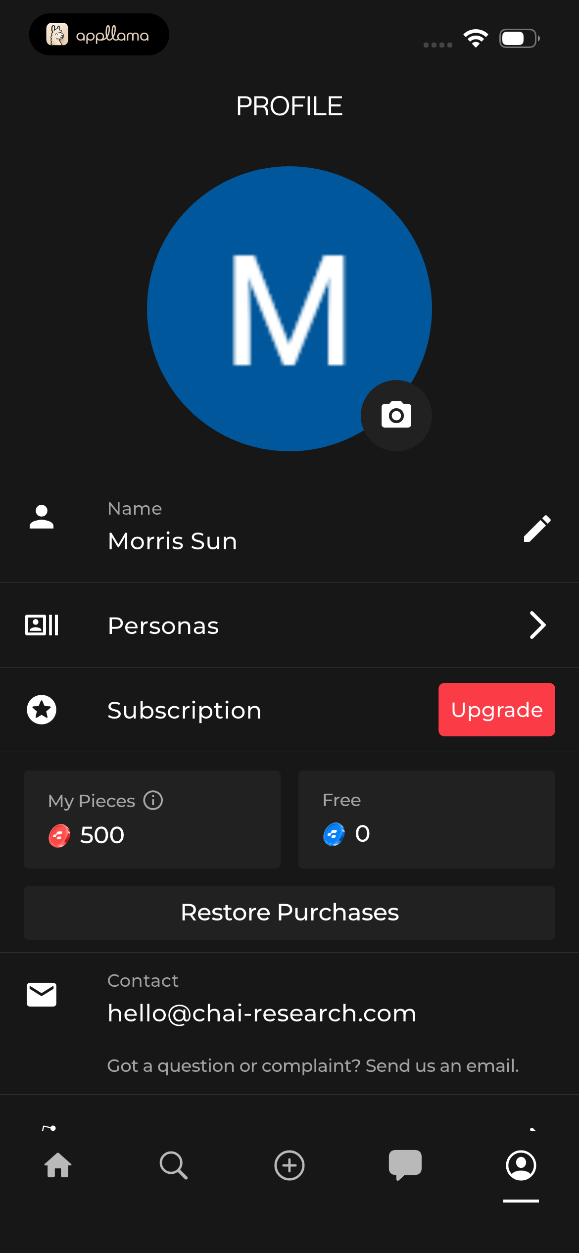 User Profile Overview