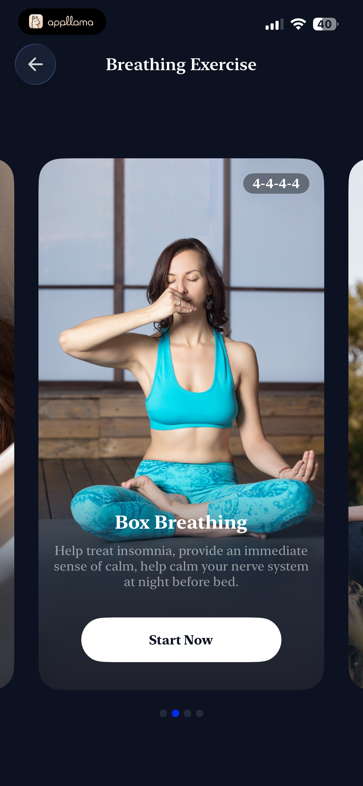 Box Breathing Selector