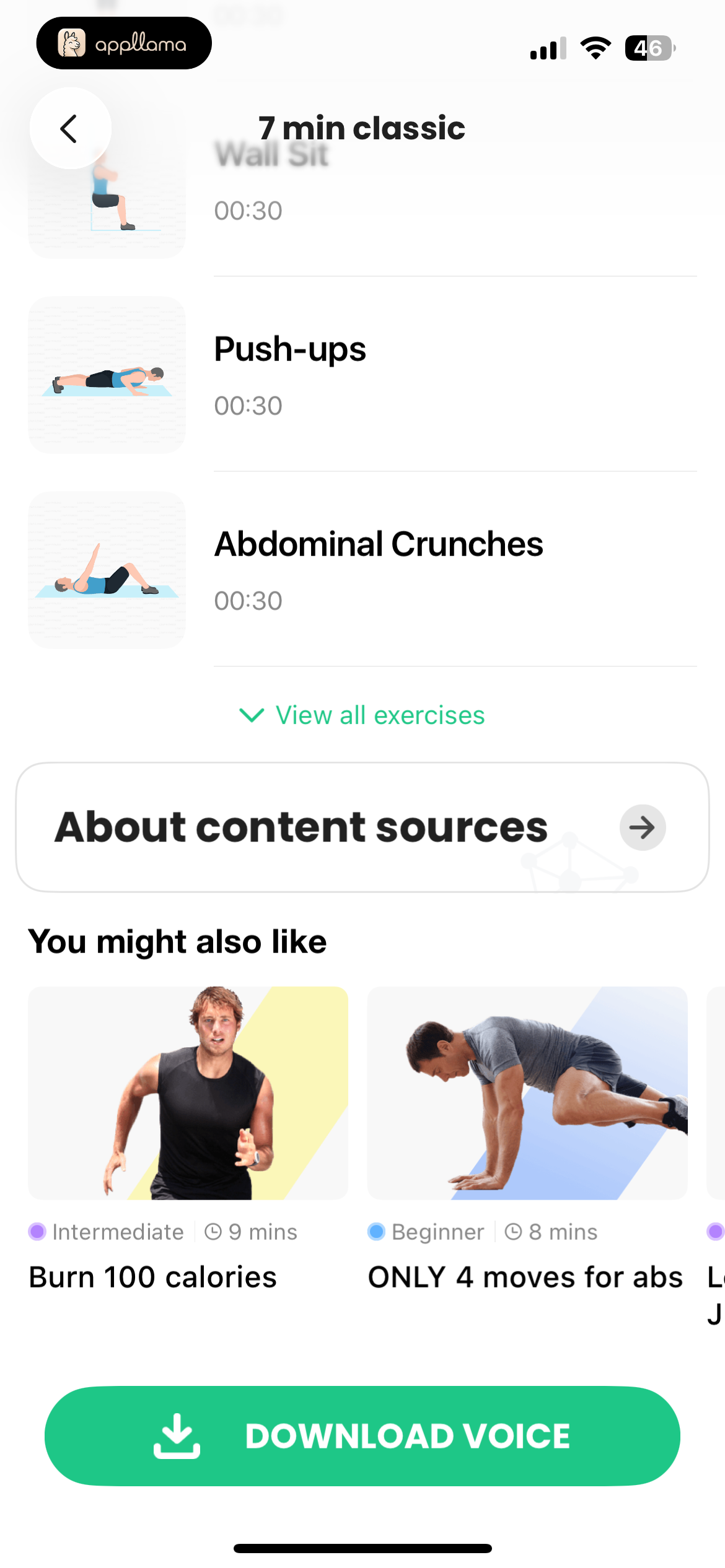 Workout Plan Setup