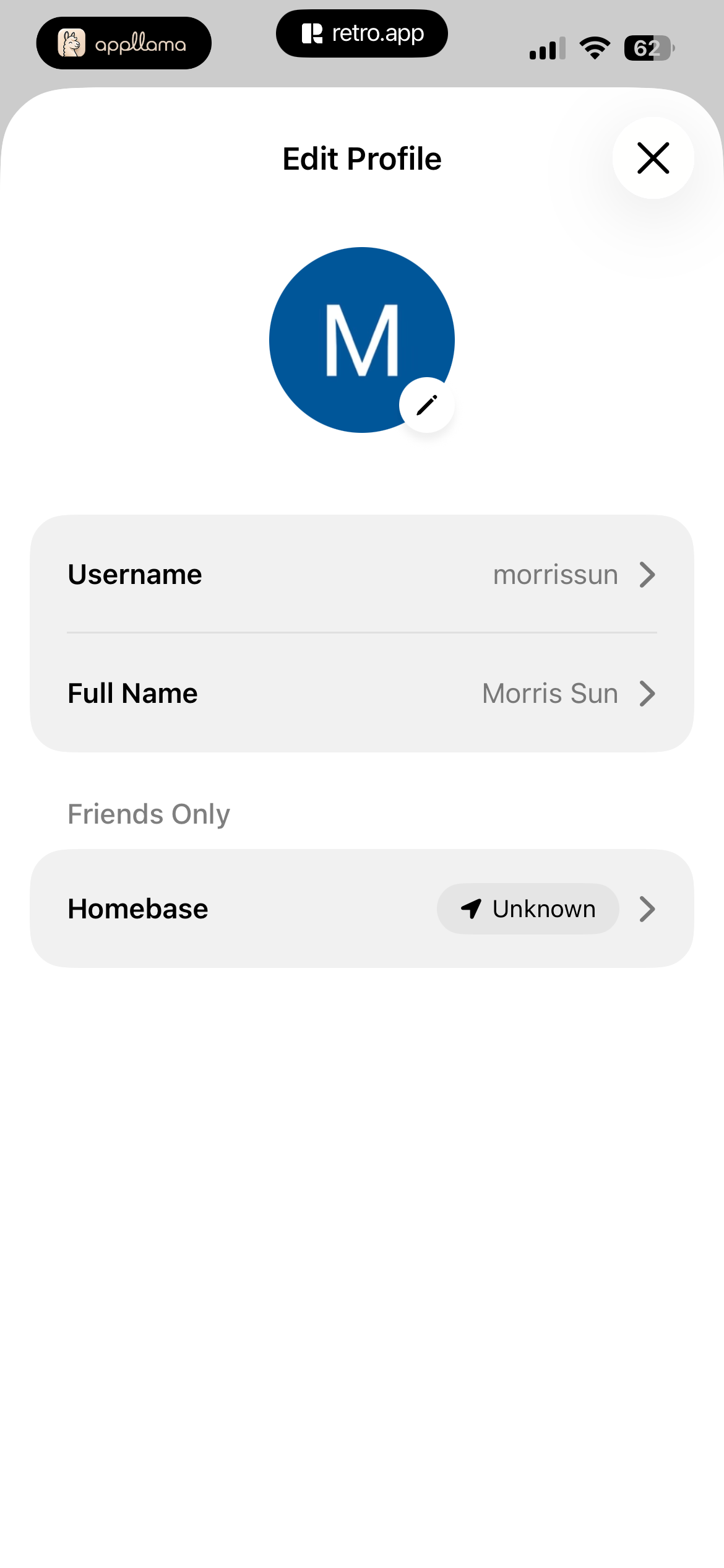 Edit Profile