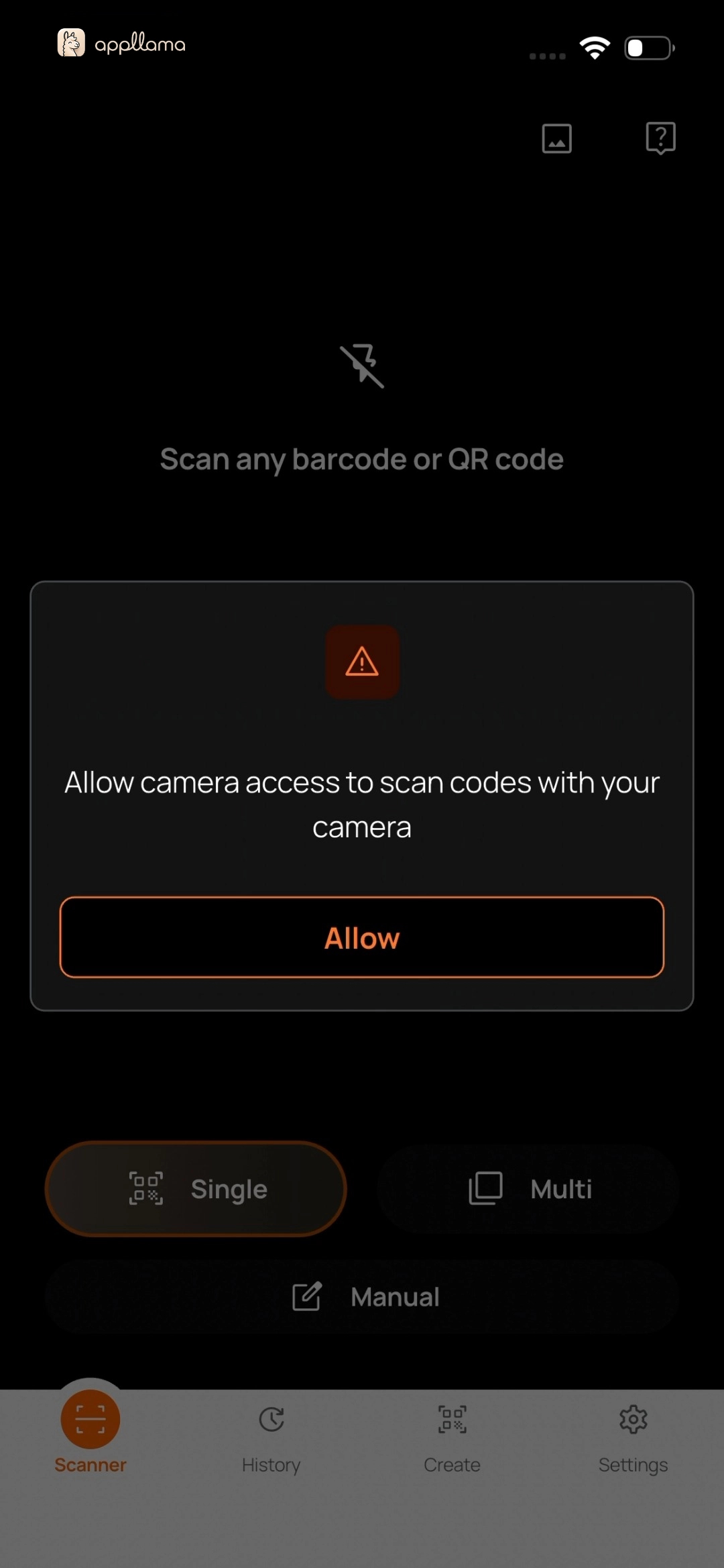 Scanner Camera Access