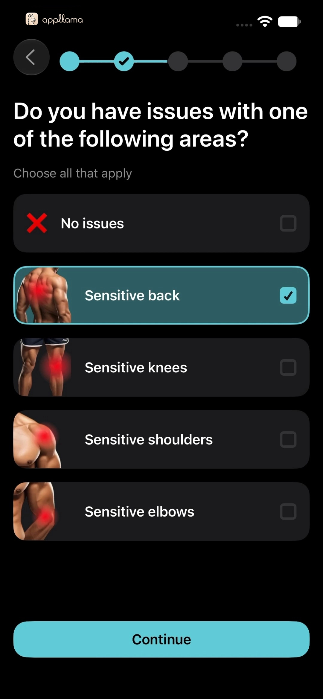 Weak Muscle Areas