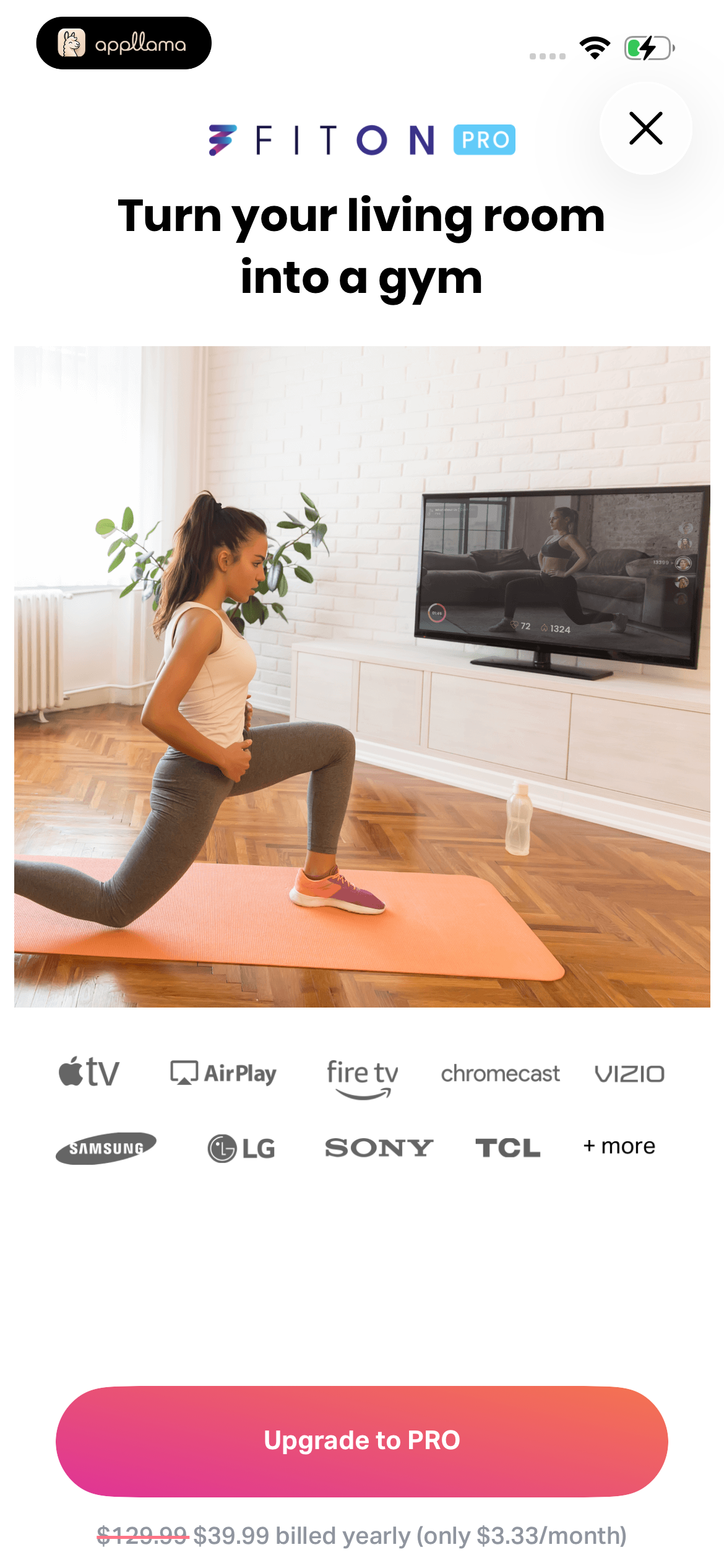 TV Workout Paywall