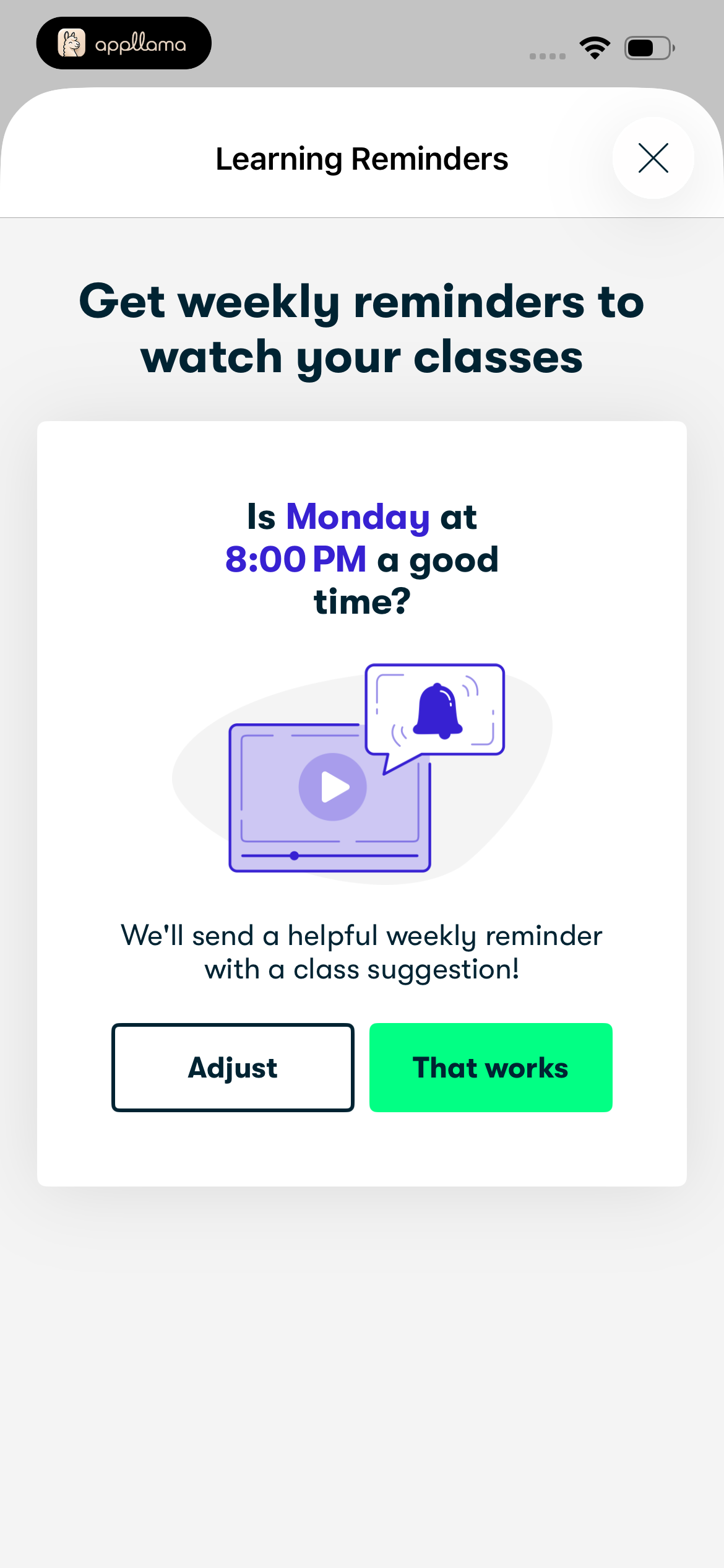 Learning Reminder Intro