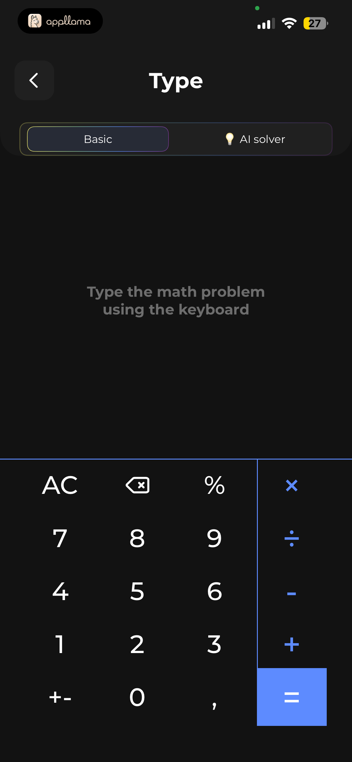 Type Problem