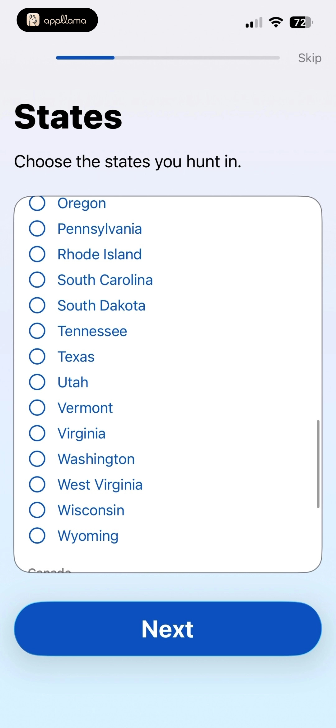 State Selection