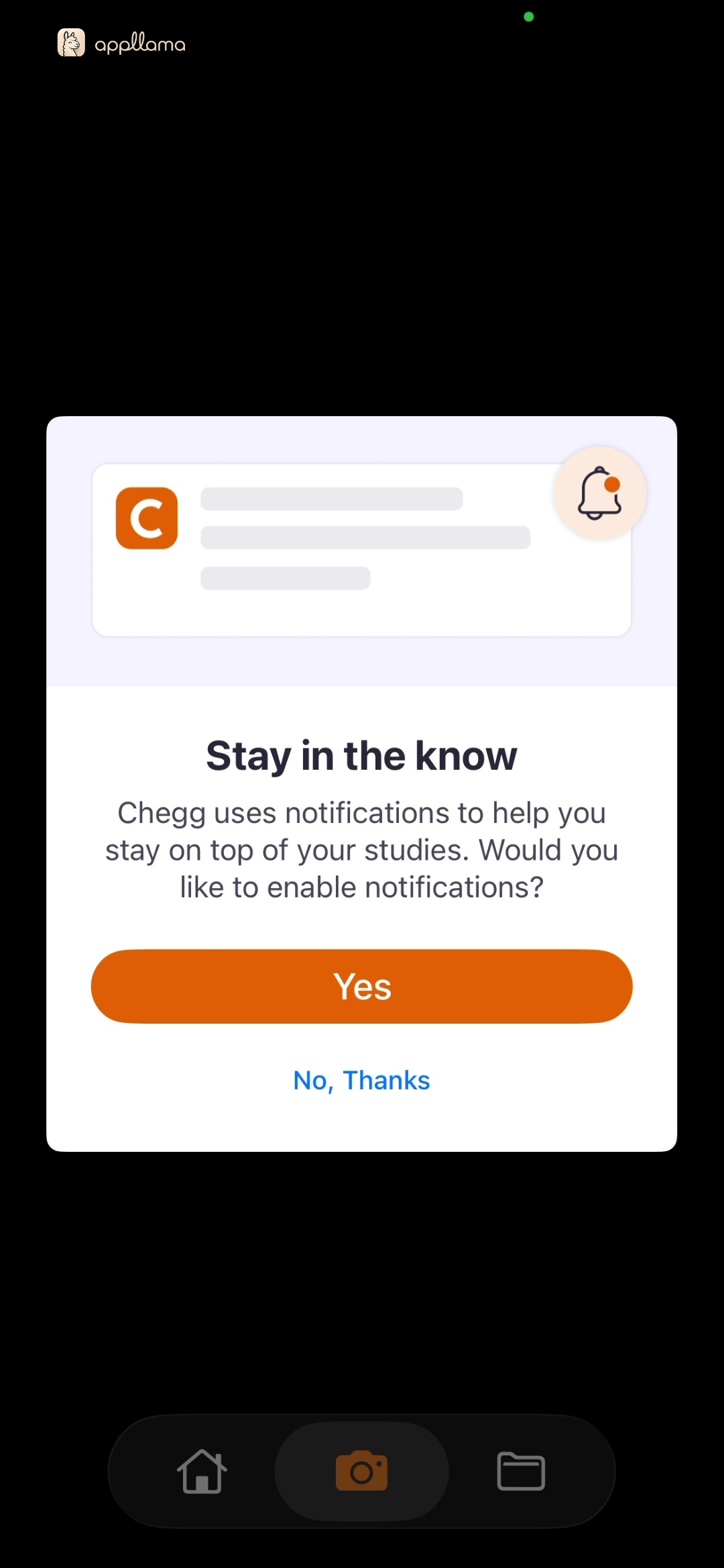 Notification Pre-Prompt