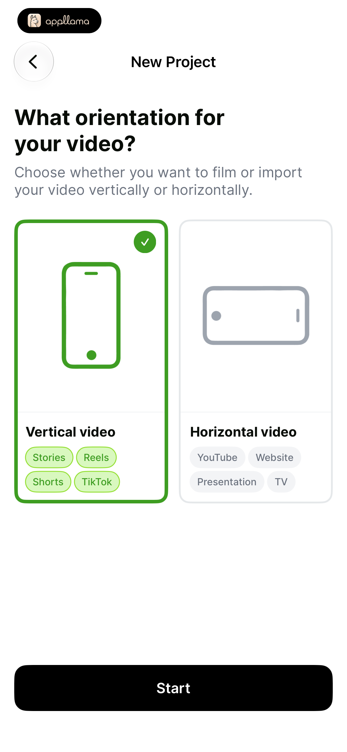 Video Orientation