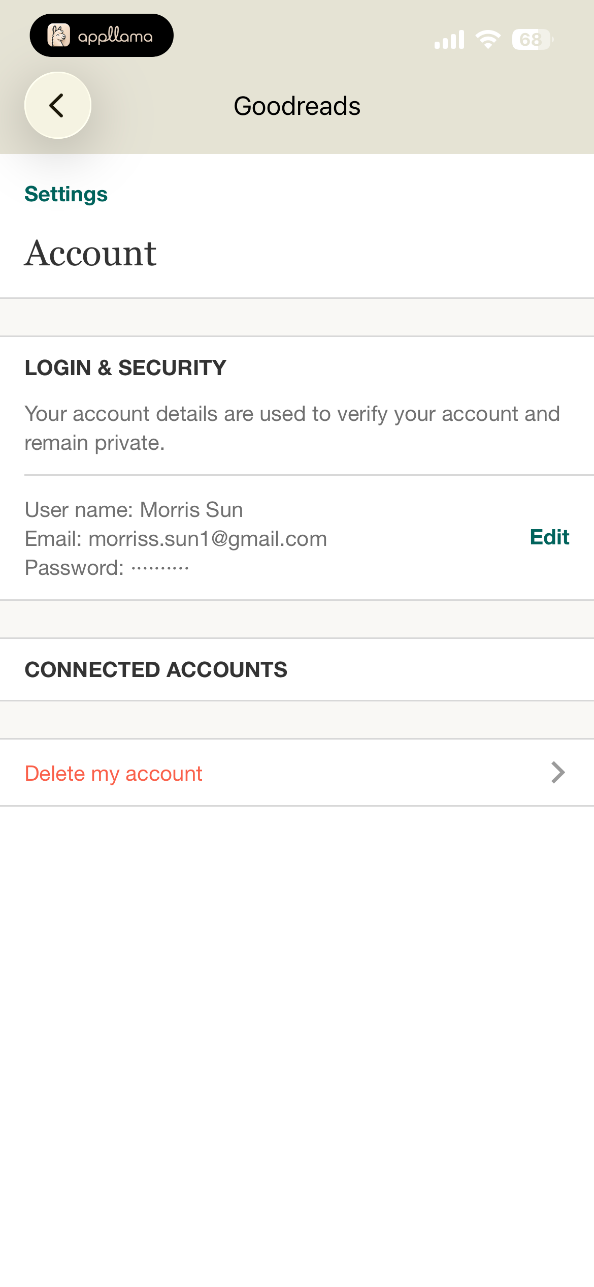Account Settings