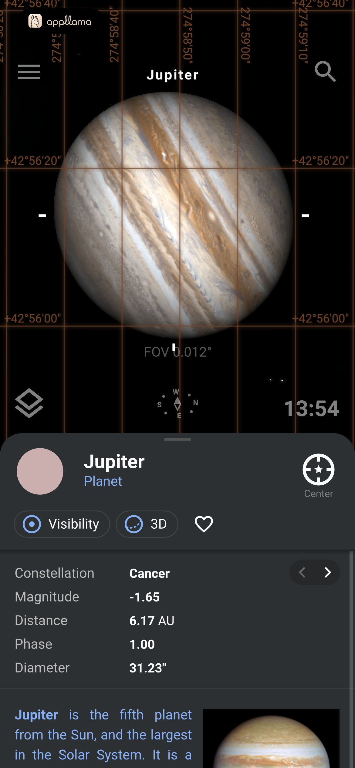 Jupiter Quick Info