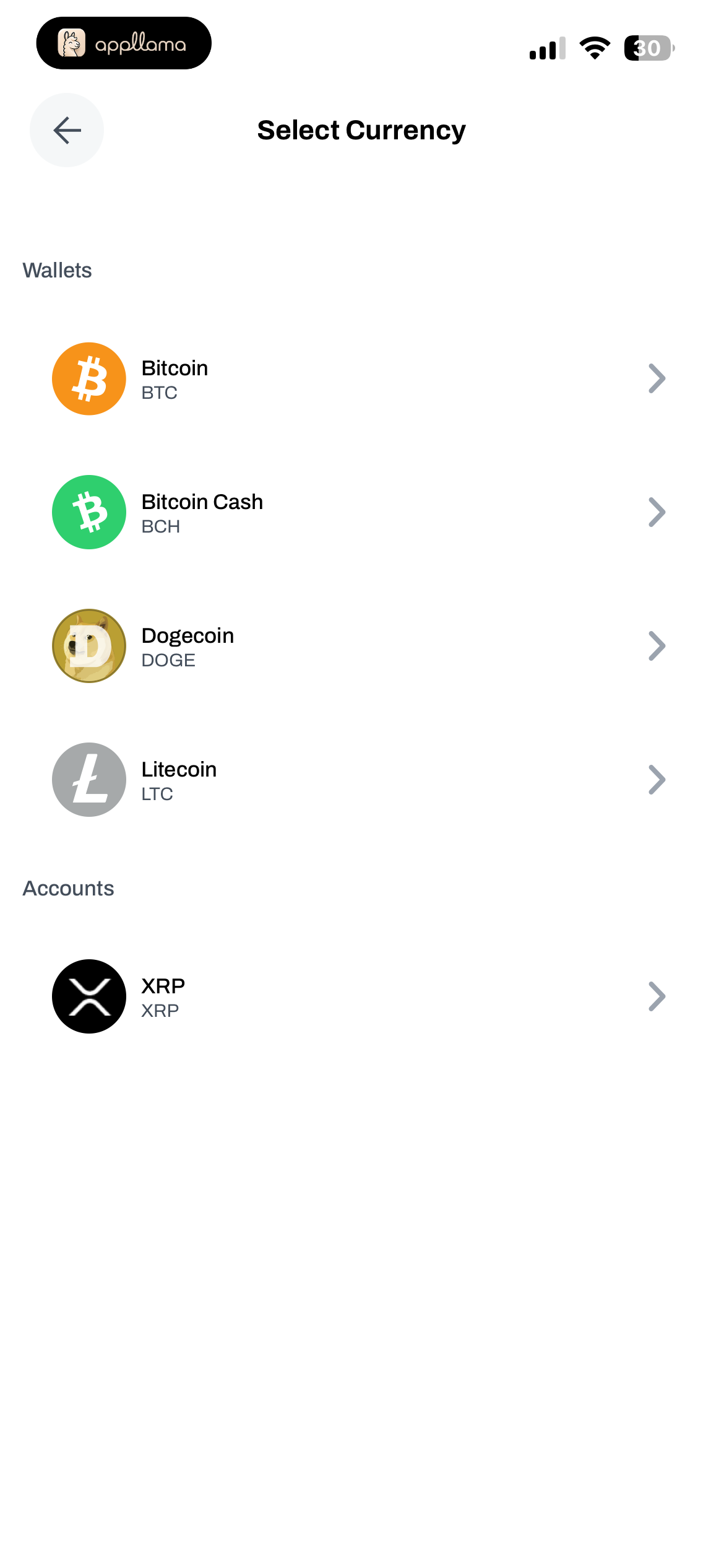 Select Currency