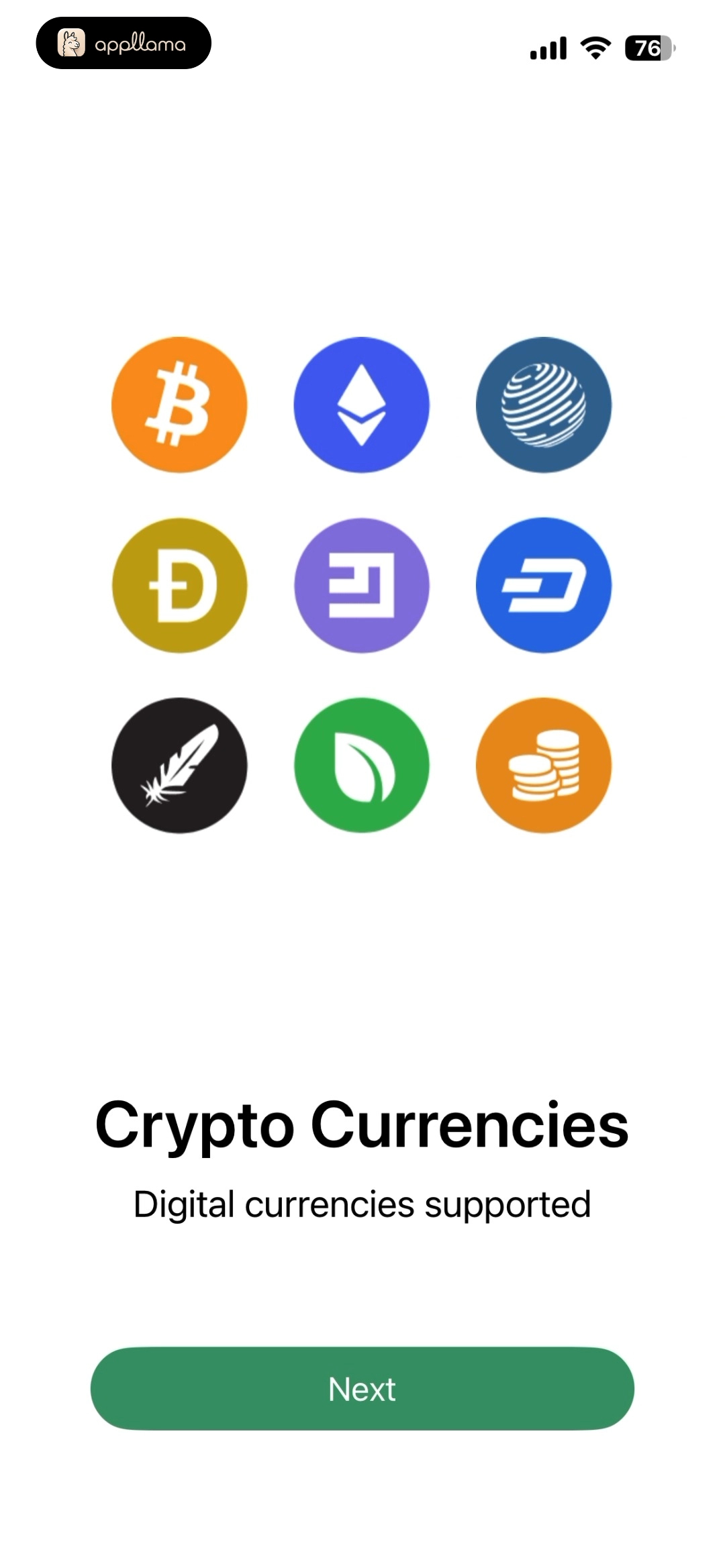 Crypto Currencies Onboarding