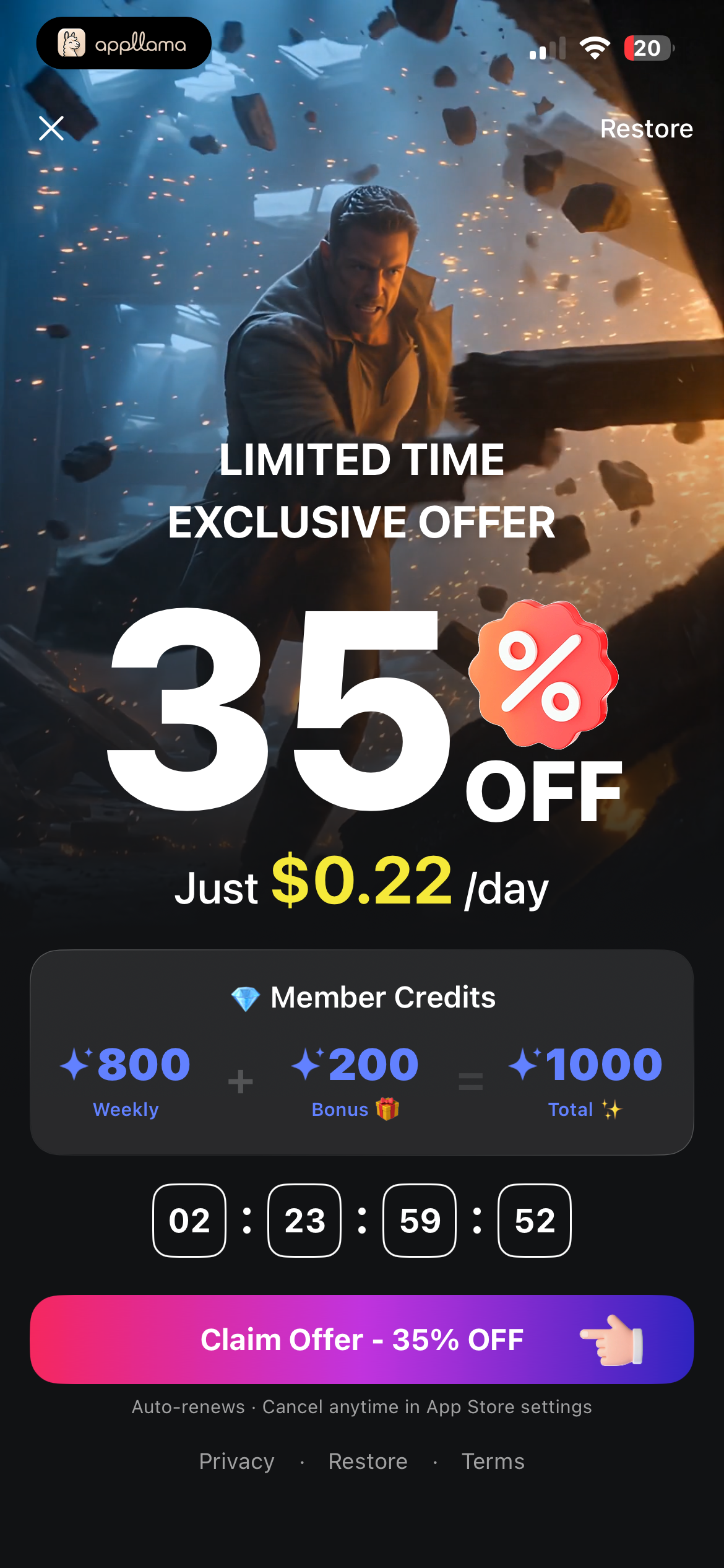35% Limited Offer