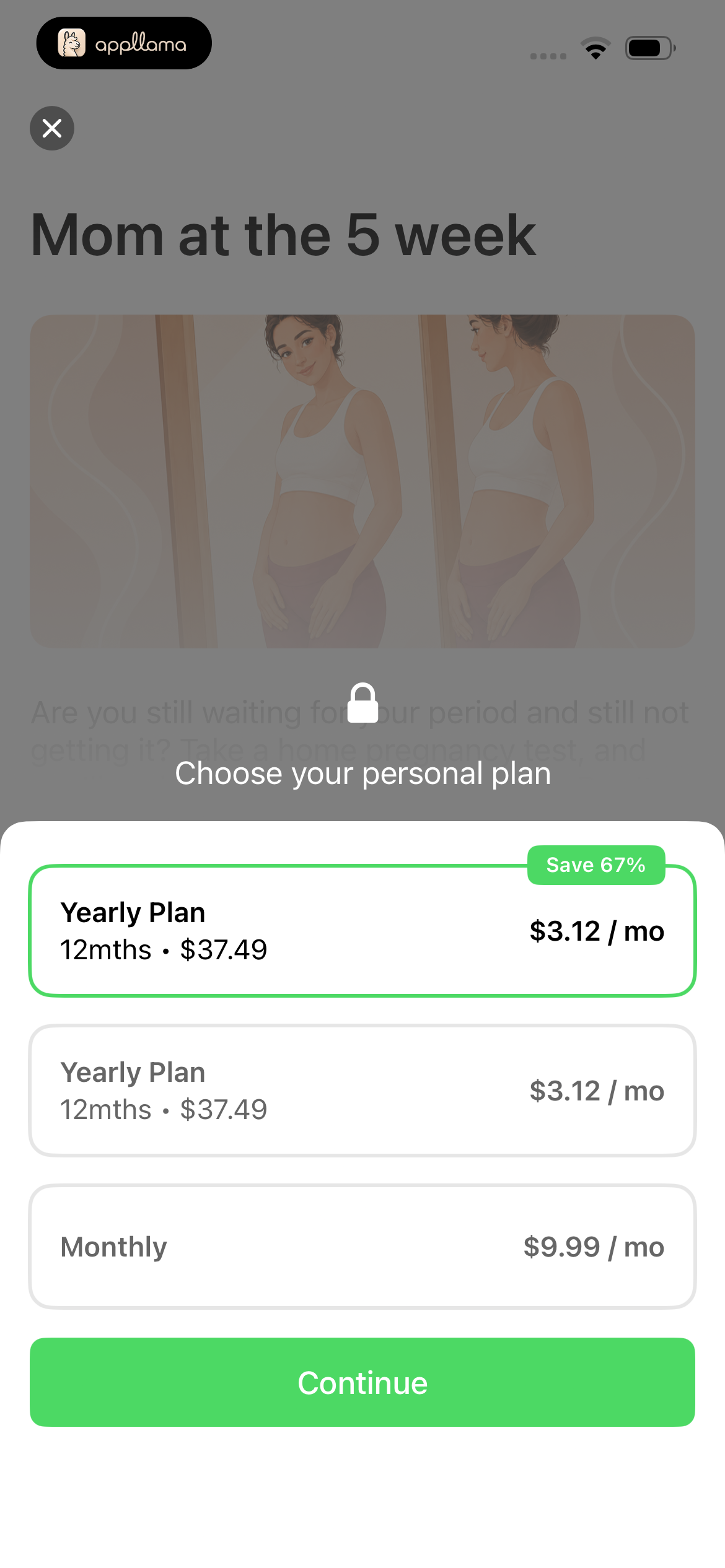 Plan Selection Sheet