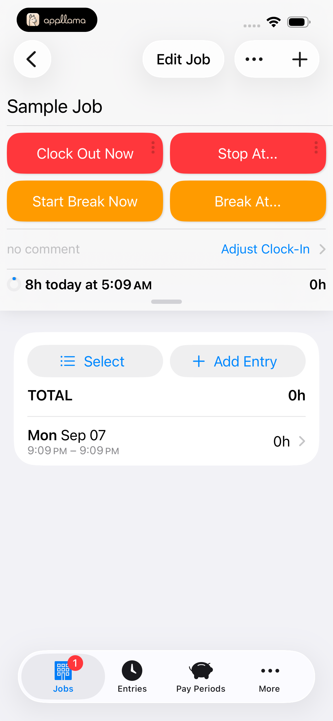 Active Job Detail