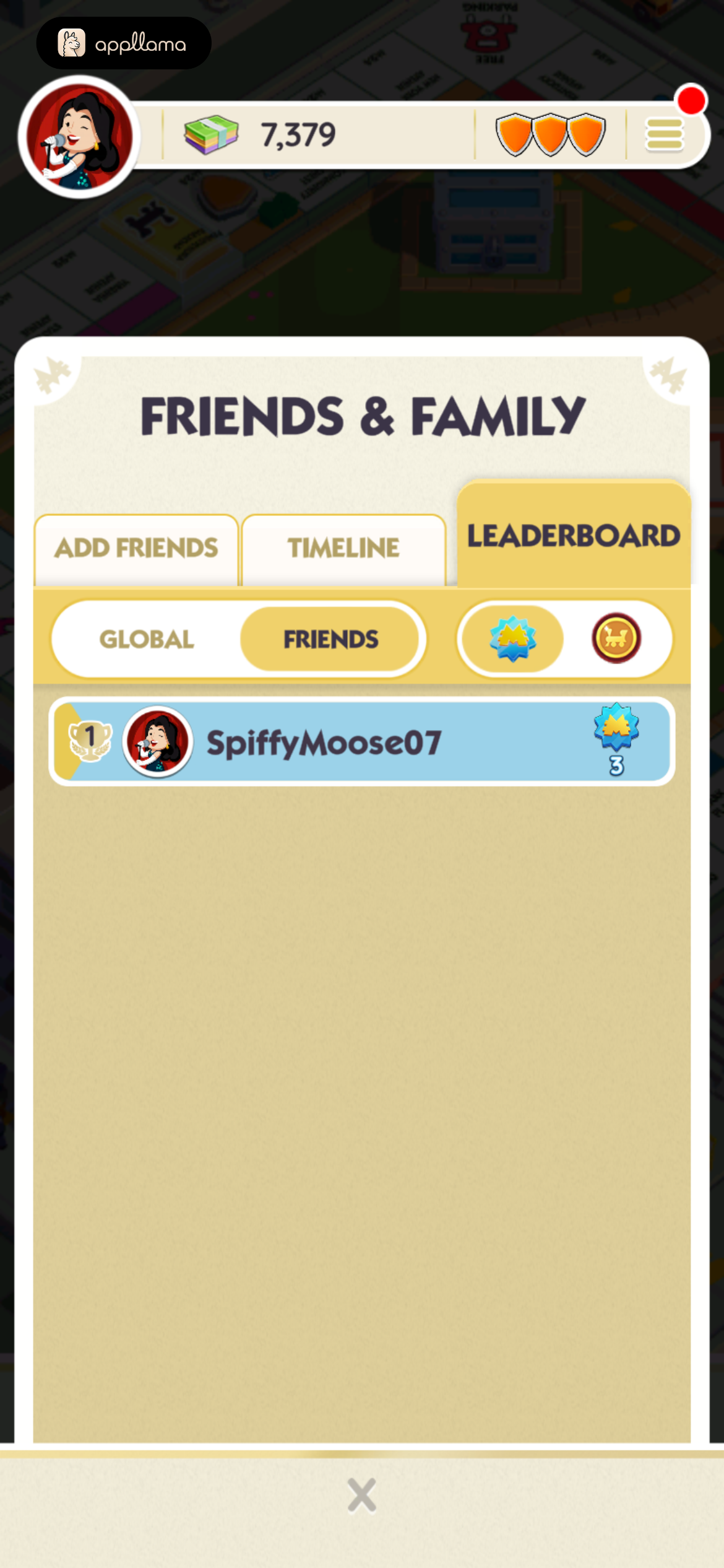 Friends Leaderboard