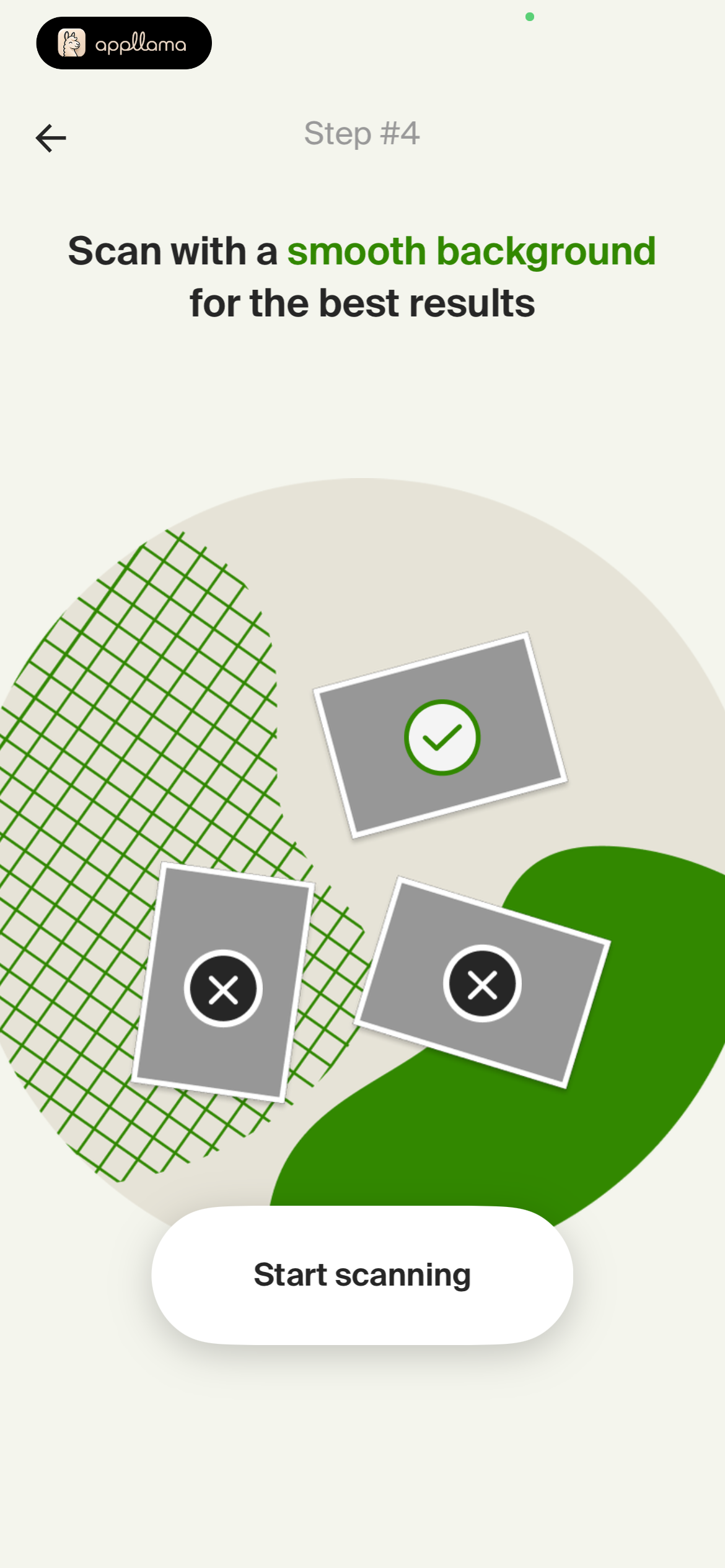 Scan Tips Step 4
