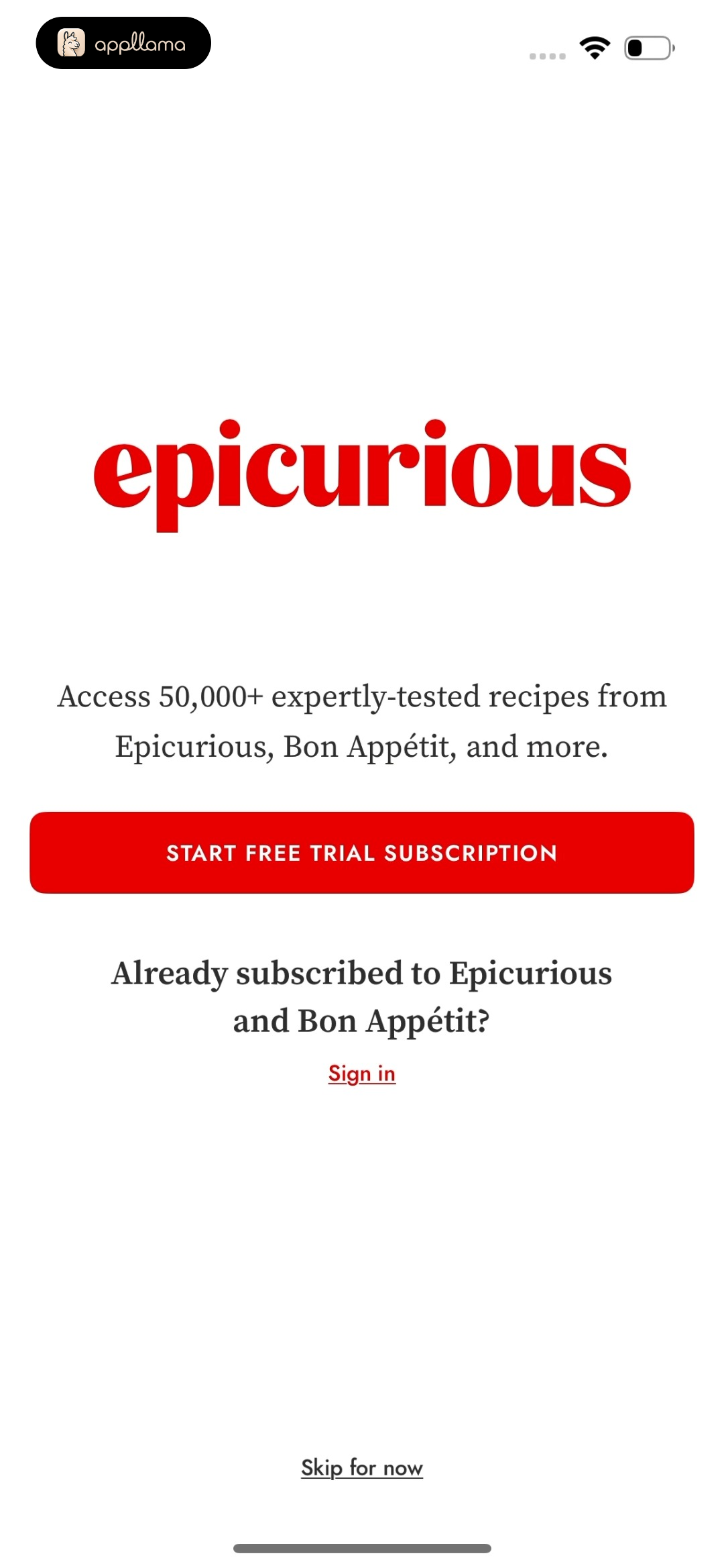 Subscription Offer