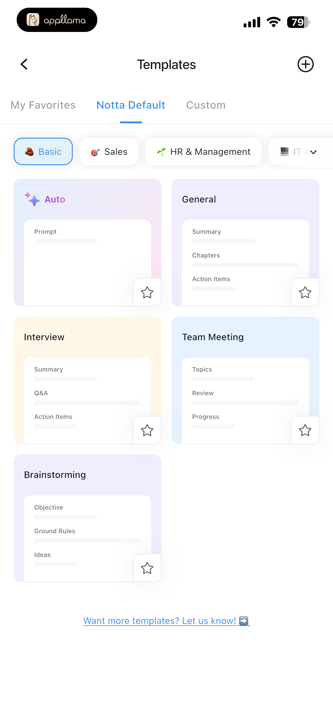 Templates Gallery