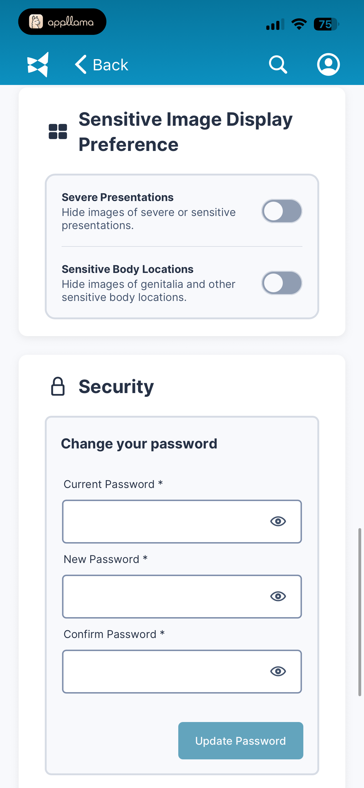 Security Settings